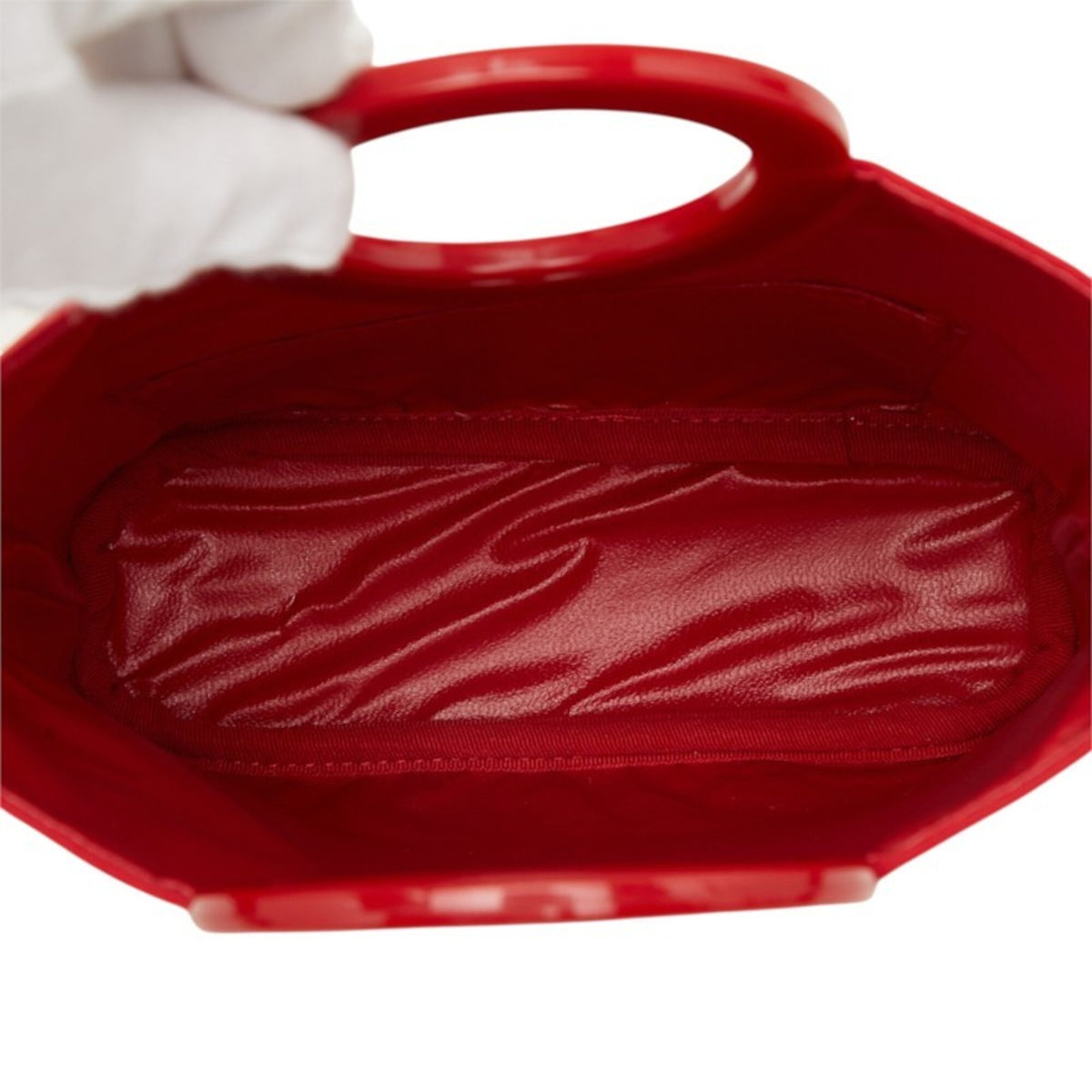 Celine Red Color Nylon Handbag (Pre-Owned)