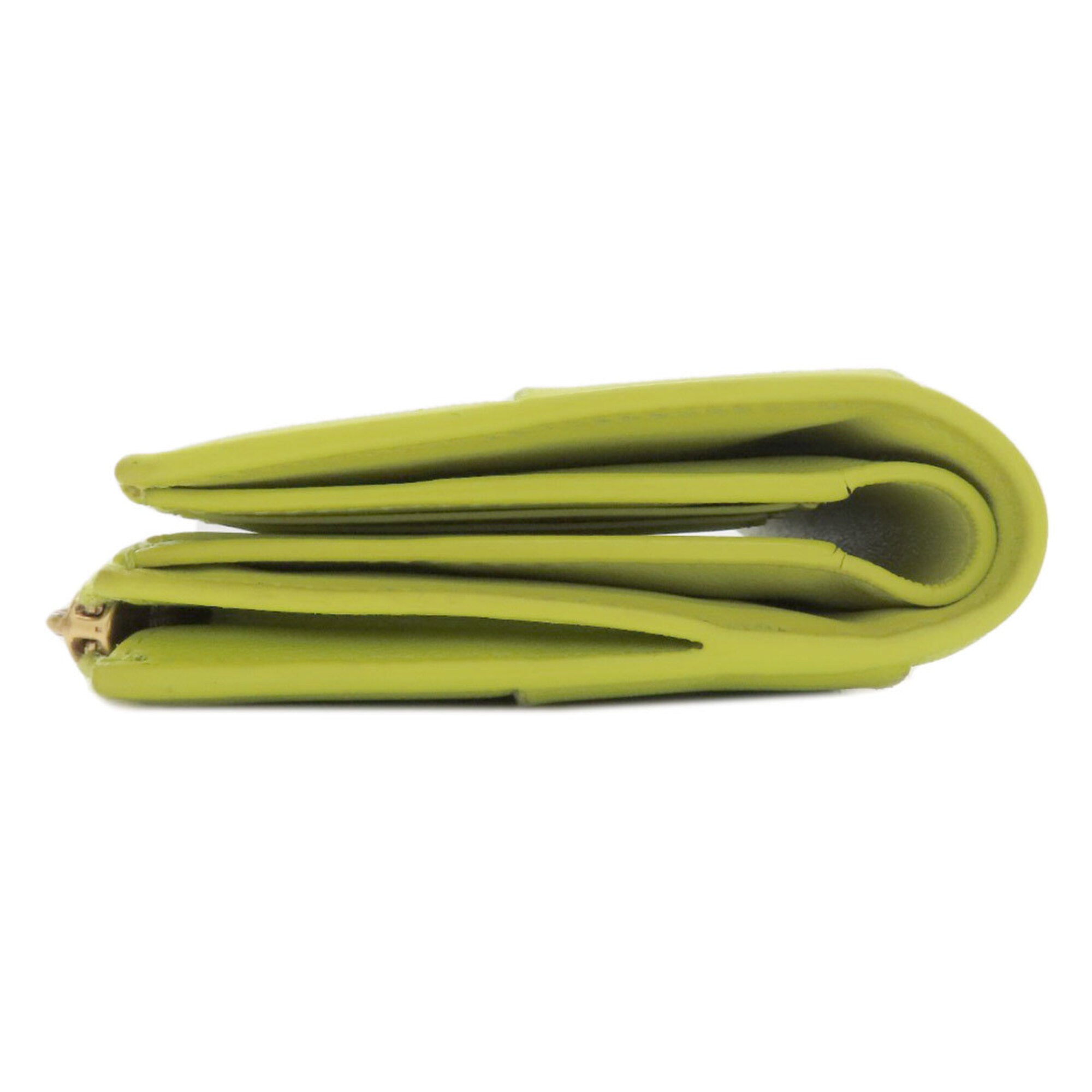 Bottega Veneta Light Green Leather Wallet (Bi-Fold) (Pre-Owned)