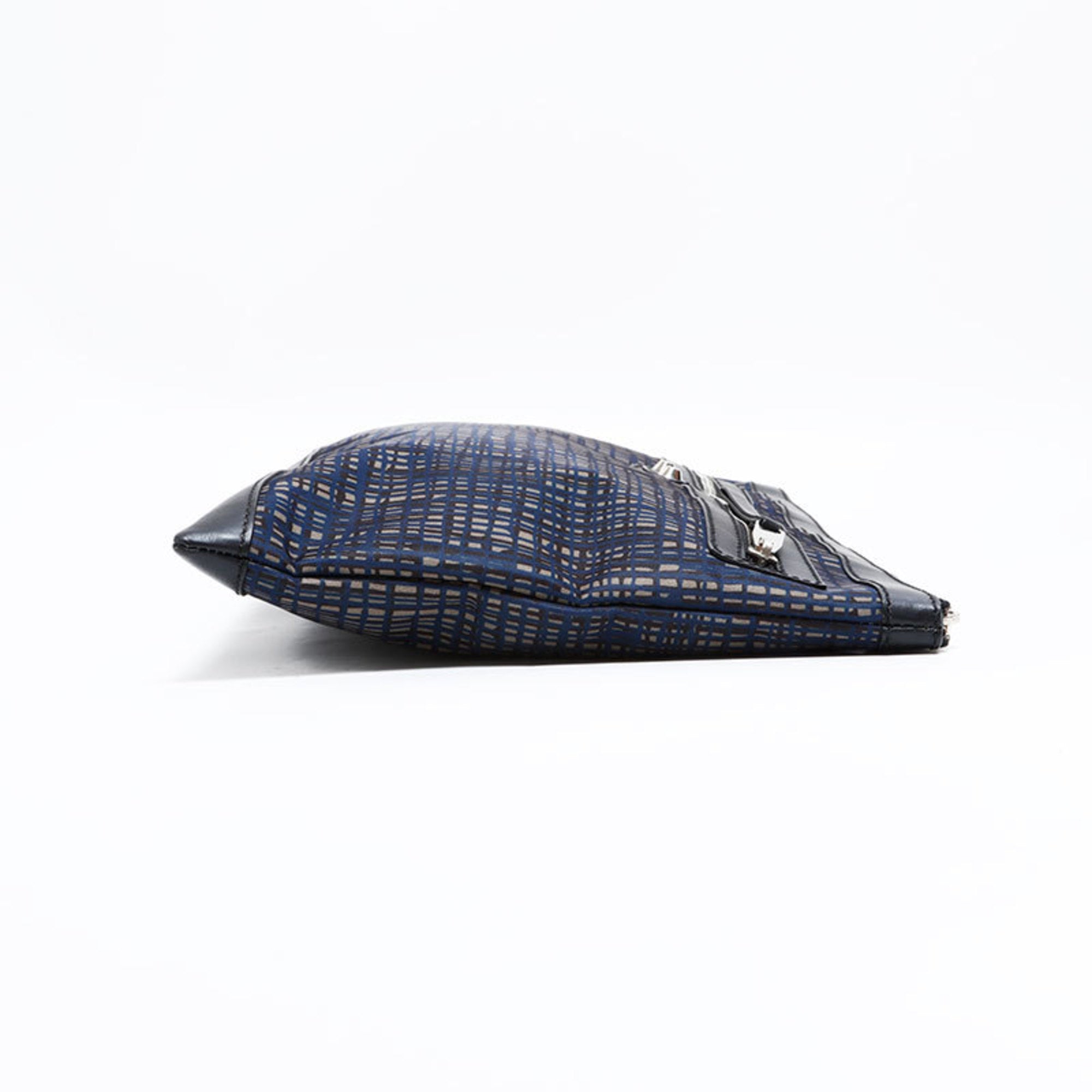 Balenciaga Navy Nylon Clutch Bag (Pre-Owned)