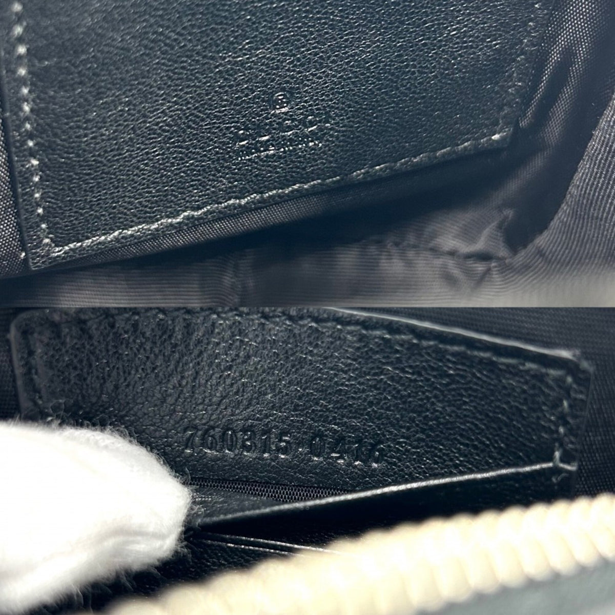 Gucci Black Leather Pochette Shoulder Bag (Pre-Owned)