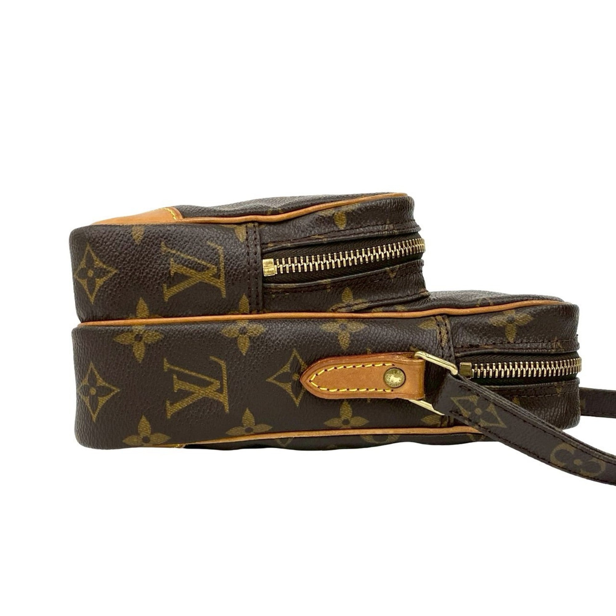 Louis Vuitton Brown Leather Pvc Pochette Shoulder Bag (Pre-Owned)