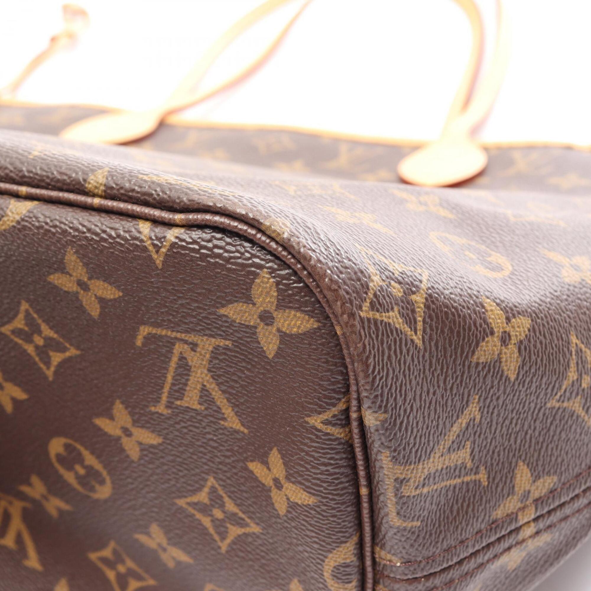 Louis Vuitton Brown Coated Canvas Pvc Monogram Leather Handbag Tote Bag (Pre-Owned)