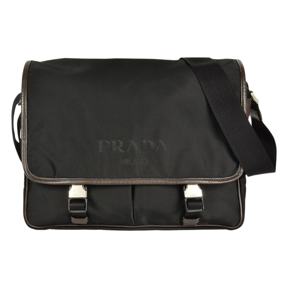 Prada Black Nylon Shoulder Bag (Pre-Owned)