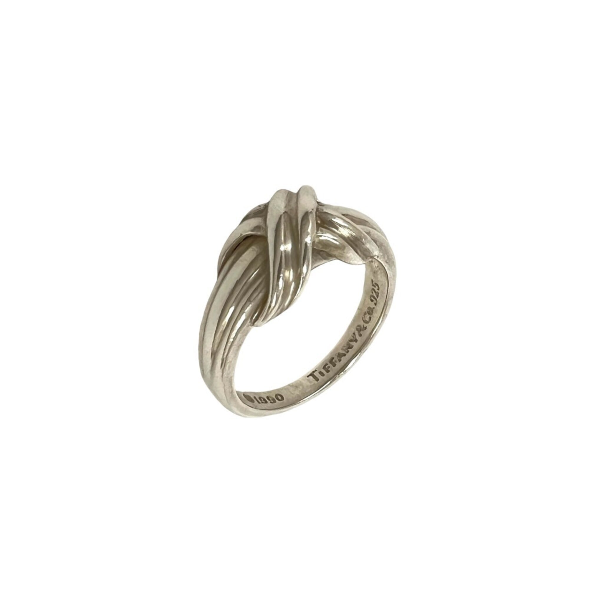 Tiffany Silver Silver 925 Band Ring (Pre-Owned)
