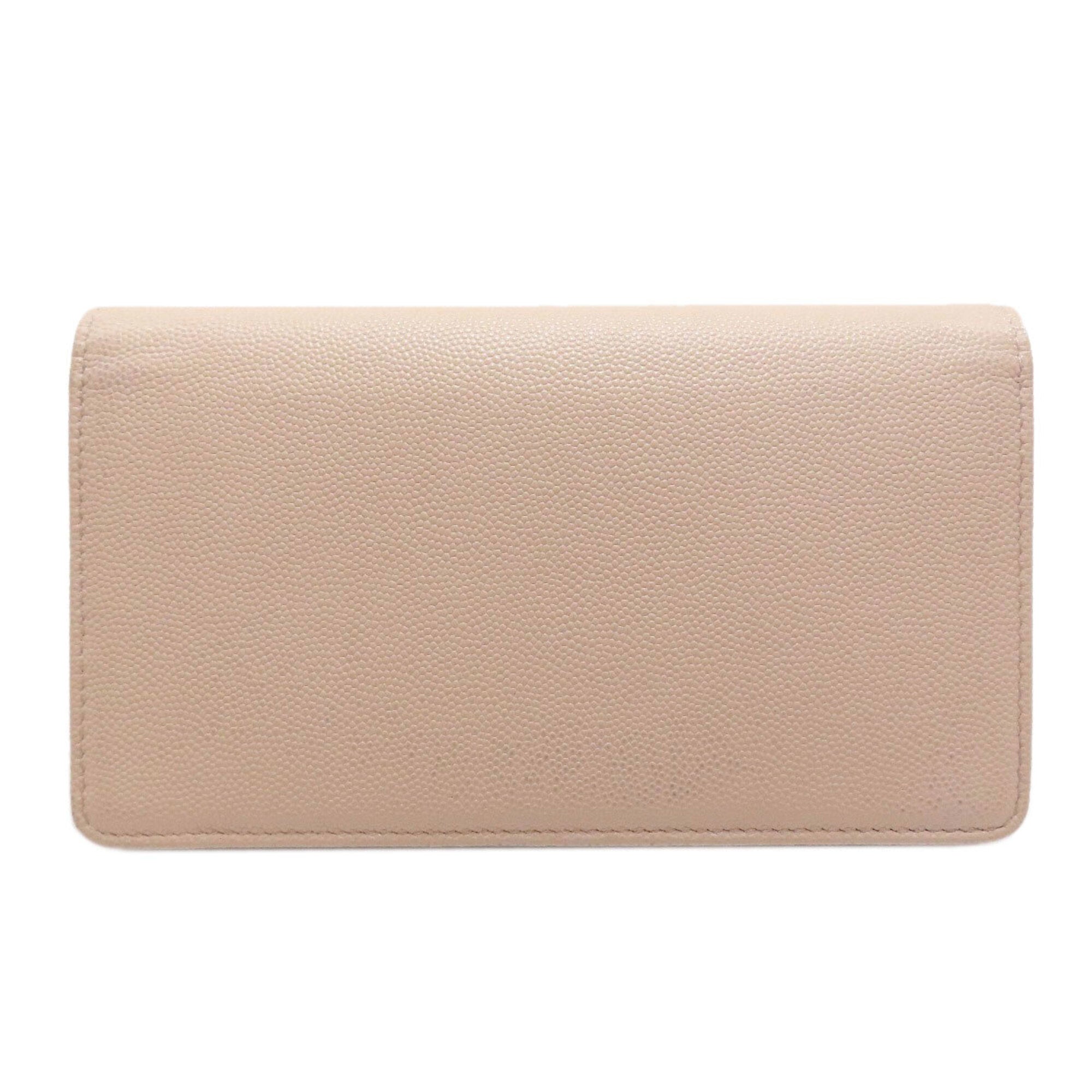 Chanel Beige Long Wallet (Bi-Fold) (Pre-Owned)