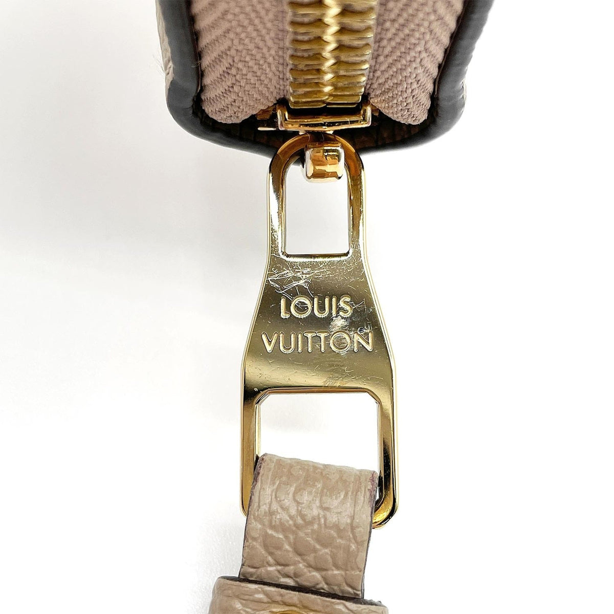 Louis Vuitton Beige Monogram Empreinte Long Wallet (Bi-Fold) (Pre-Owned)