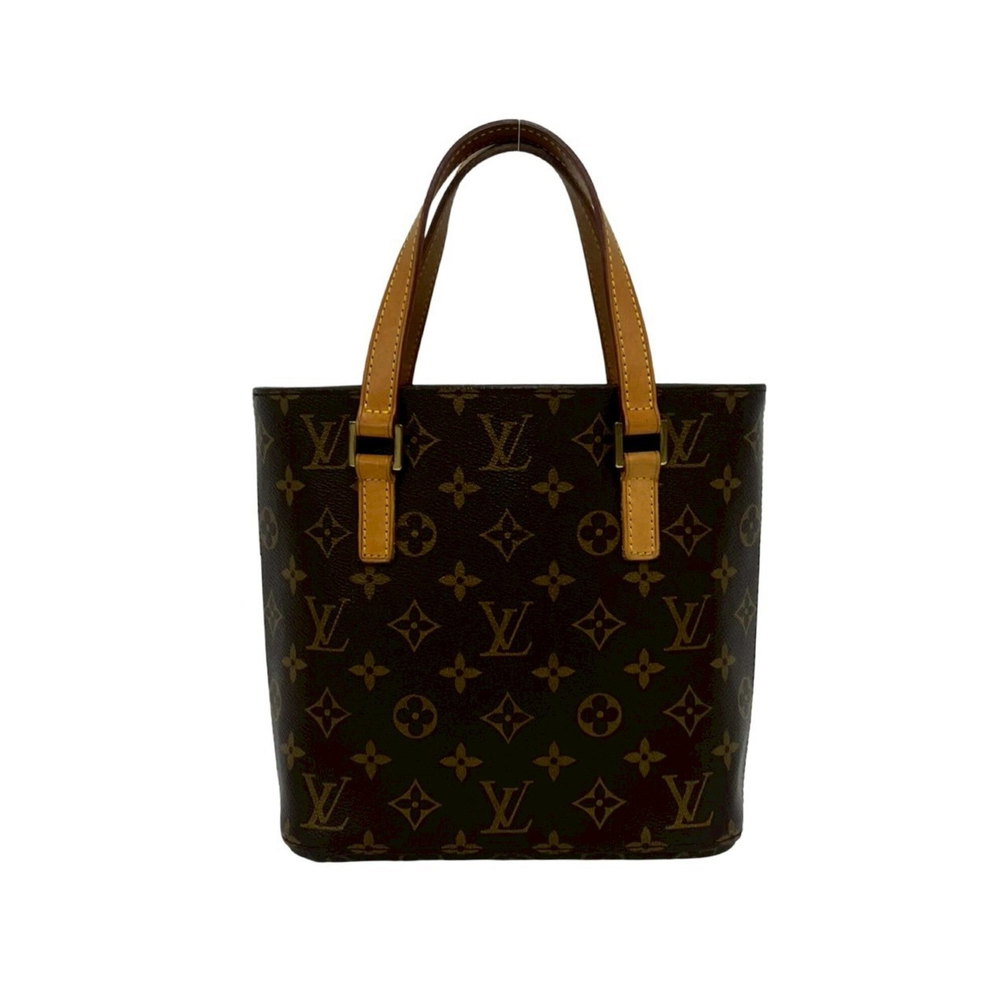 Louis Vuitton Brown Pvc Leather Handbag Tote Bag (Pre-Owned)