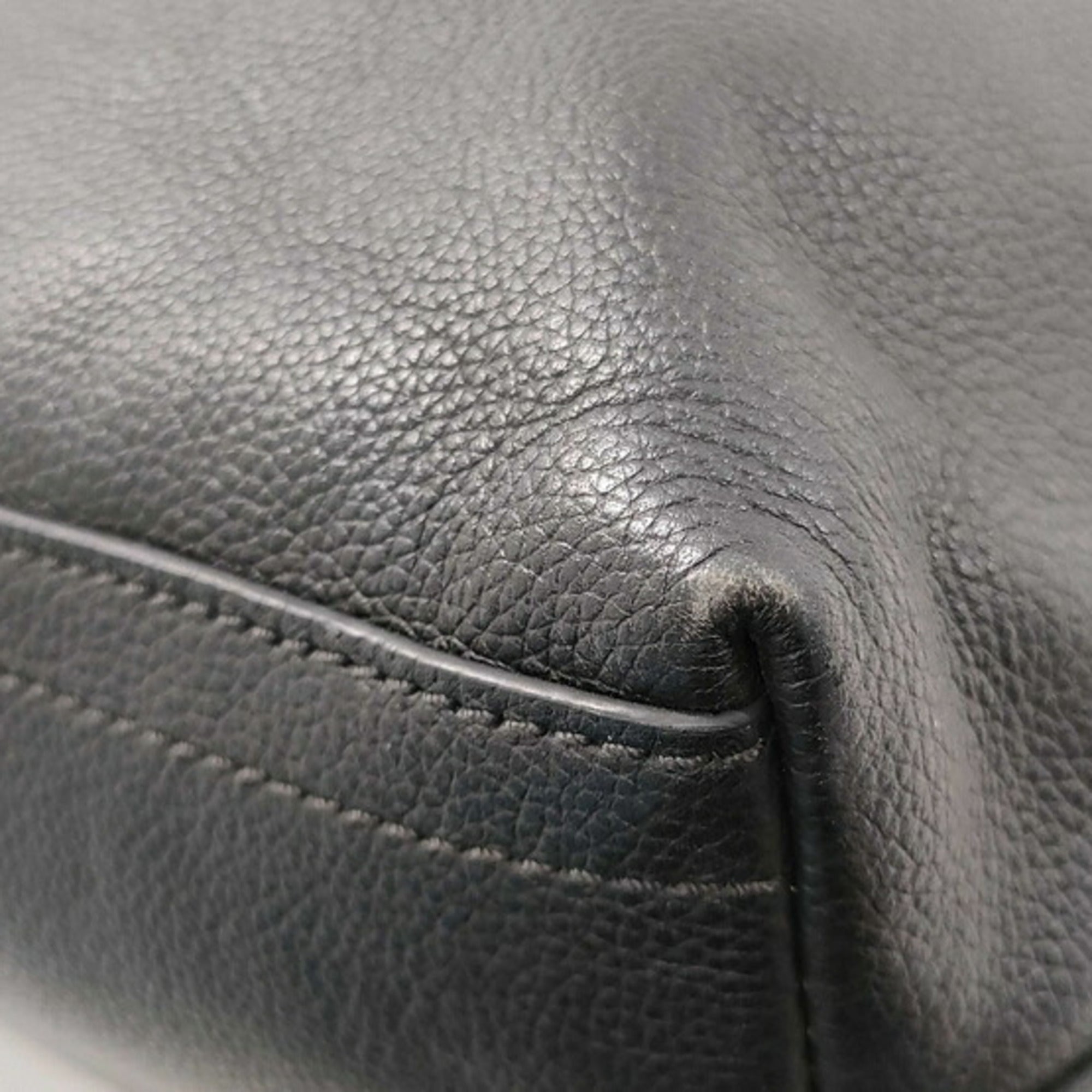Coach Black Leather Handbag Shoulder Bag (Pre-Owned)