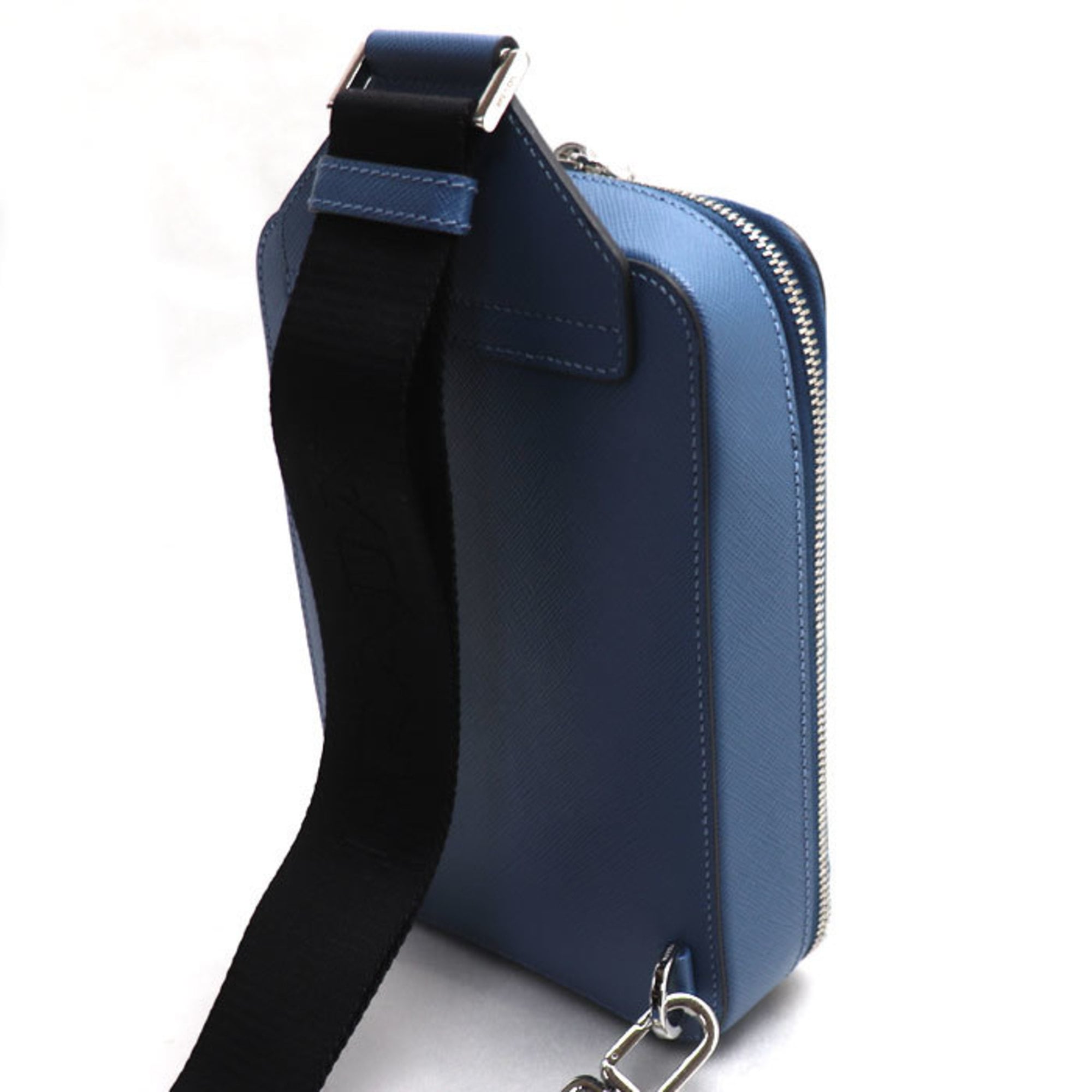Prada Blue Leather Sling Bag (Pre-Owned)
