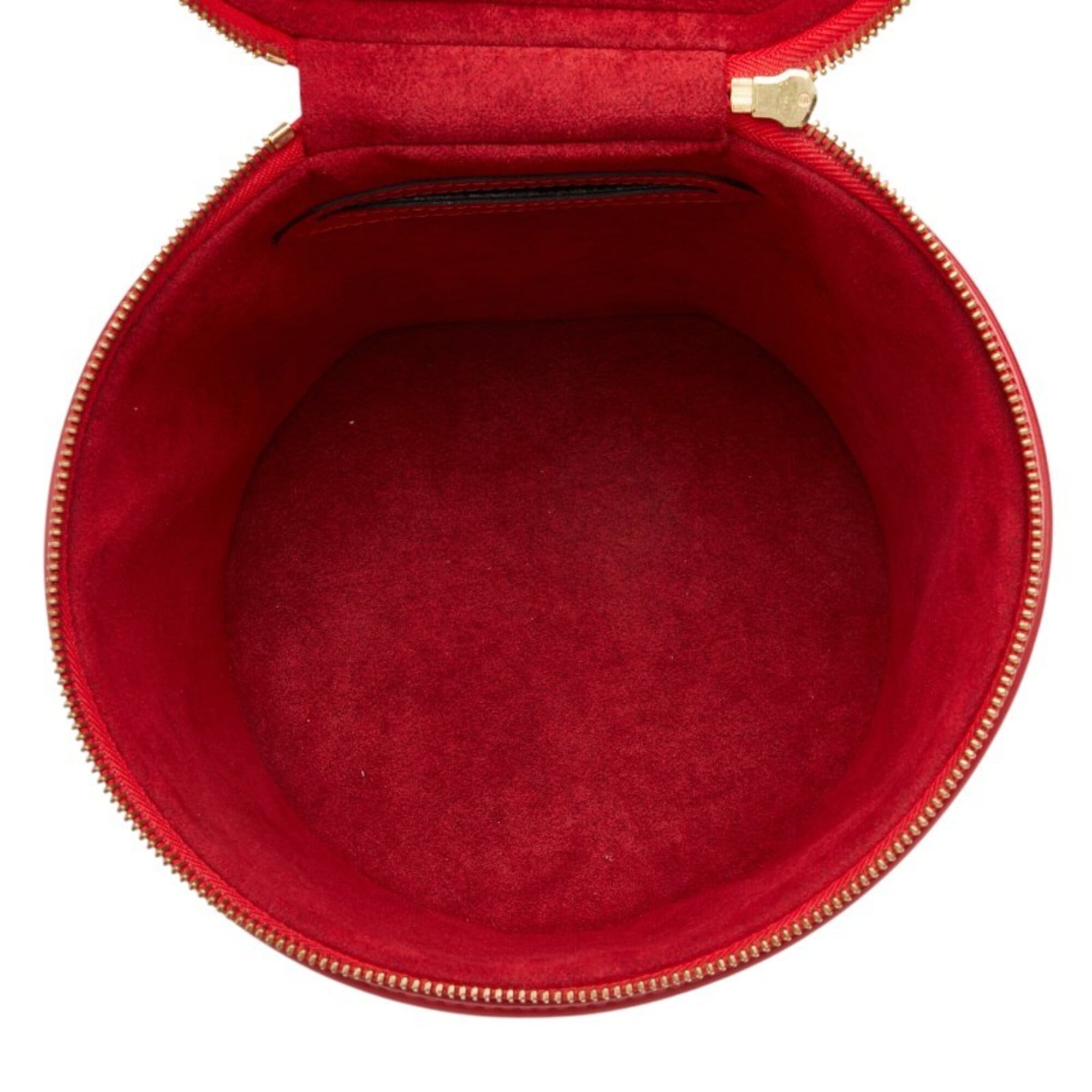 Louis Vuitton Castilian Red Leather Handbag Vanity Bag (Pre-Owned)
