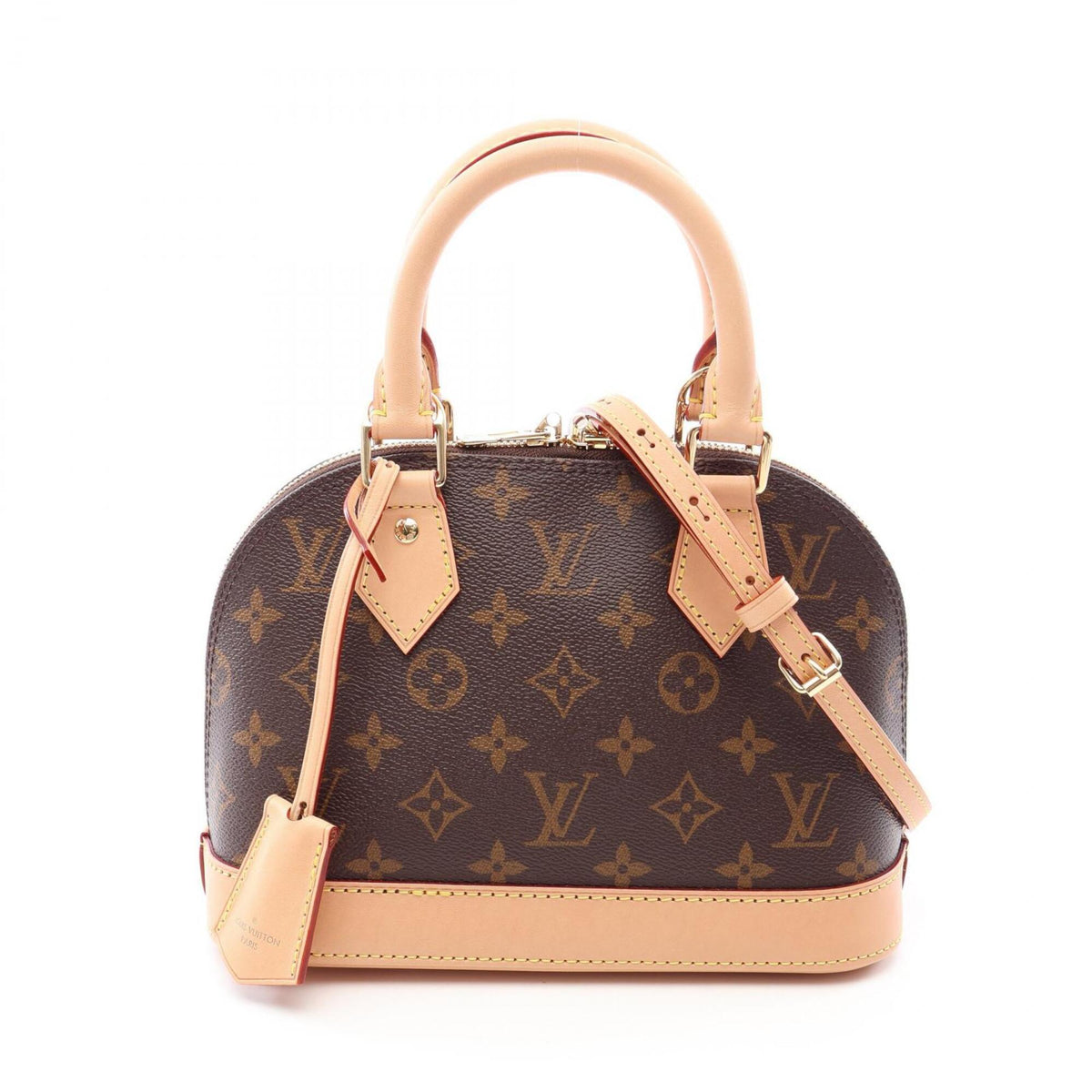 Louis Vuitton Brown Coated Canvas Leather Handbag (Pre-Owned)