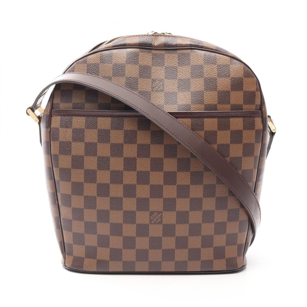 Louis Vuitton Brown Ebene Coated Canvas Leather Damier Canvas Handbag Shoulder Bag (Pre-Owned)