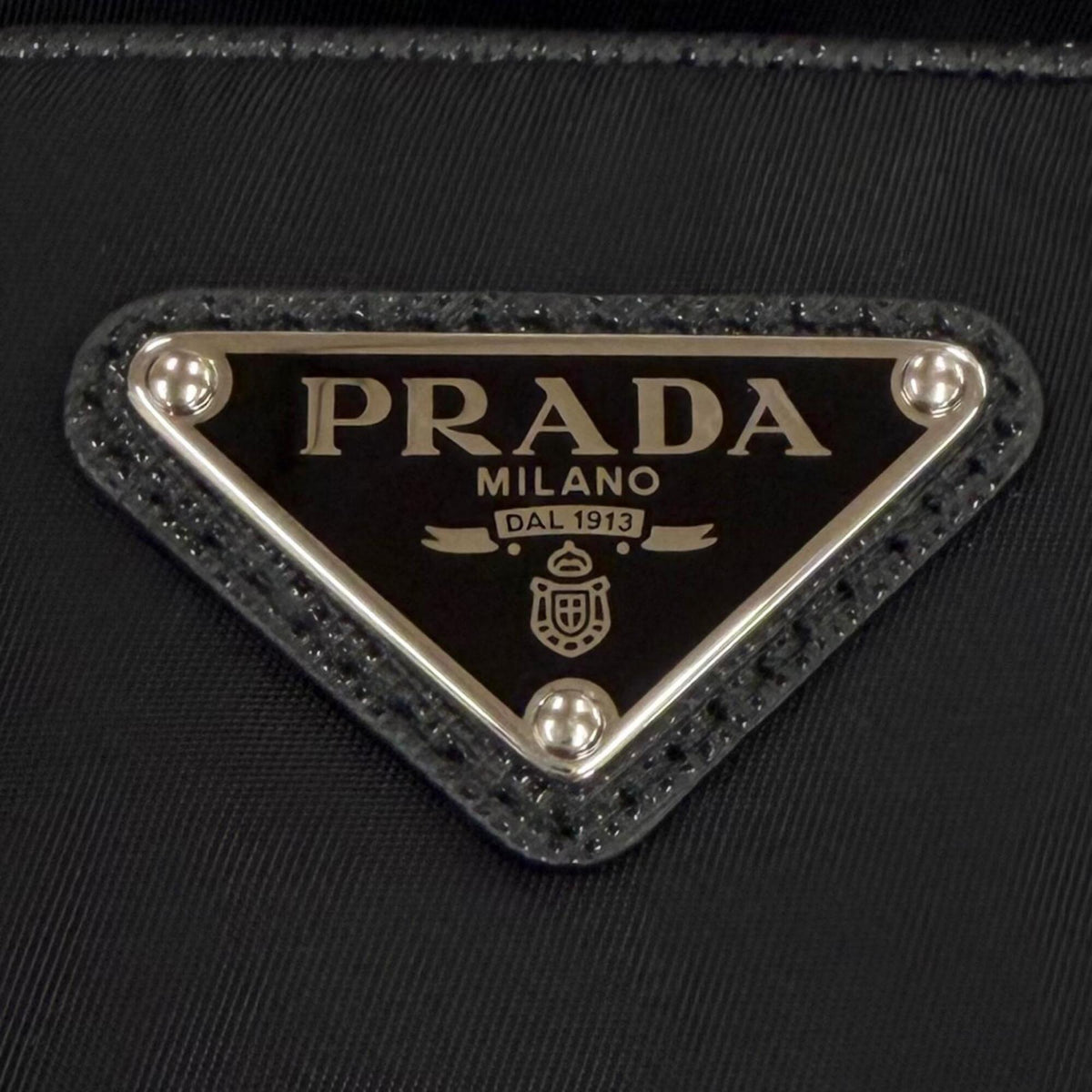 Prada Black Nylon Leather Shoulder Bag (Pre-Owned)