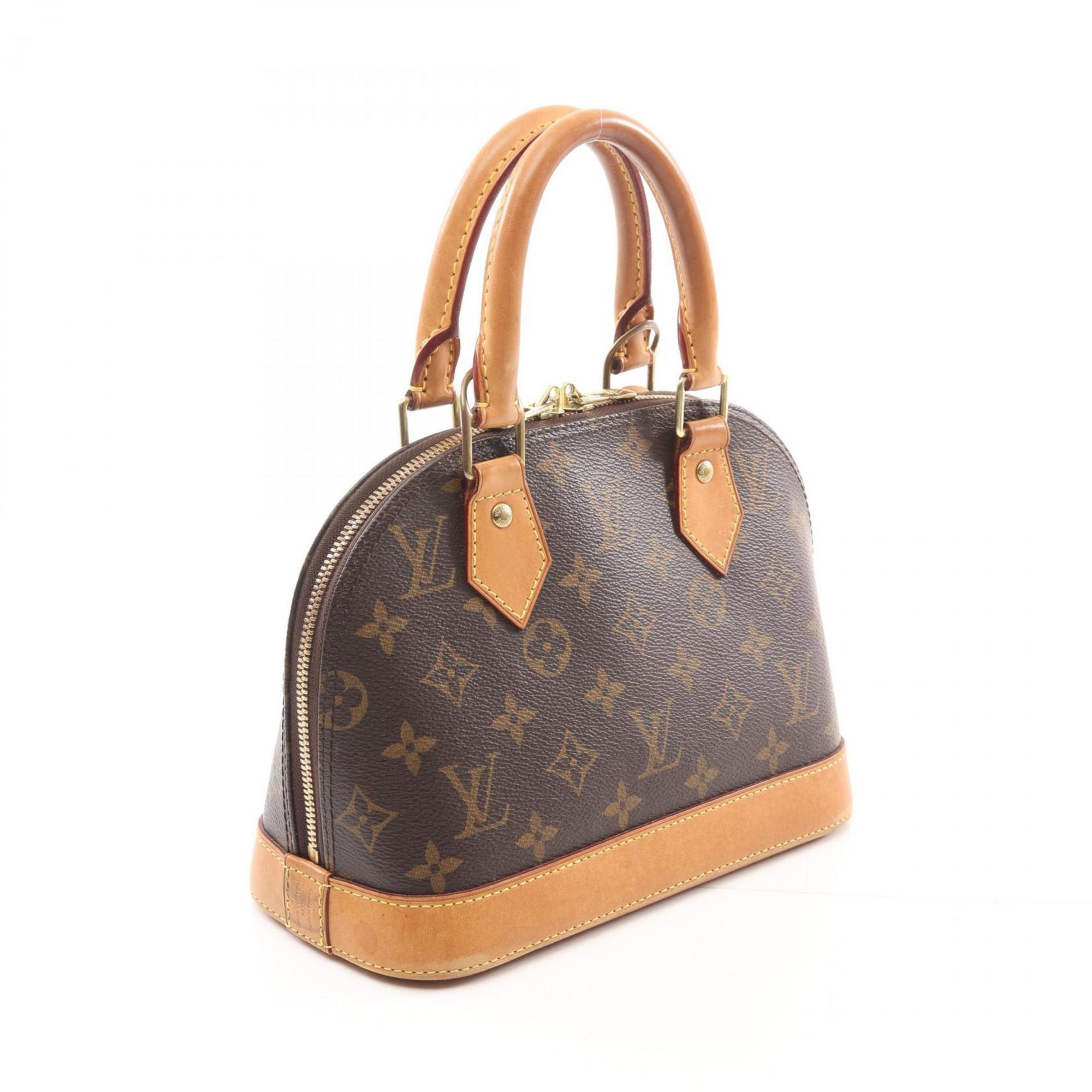 Louis Vuitton Brown Coated Canvas Leather Handbag (Pre-Owned)