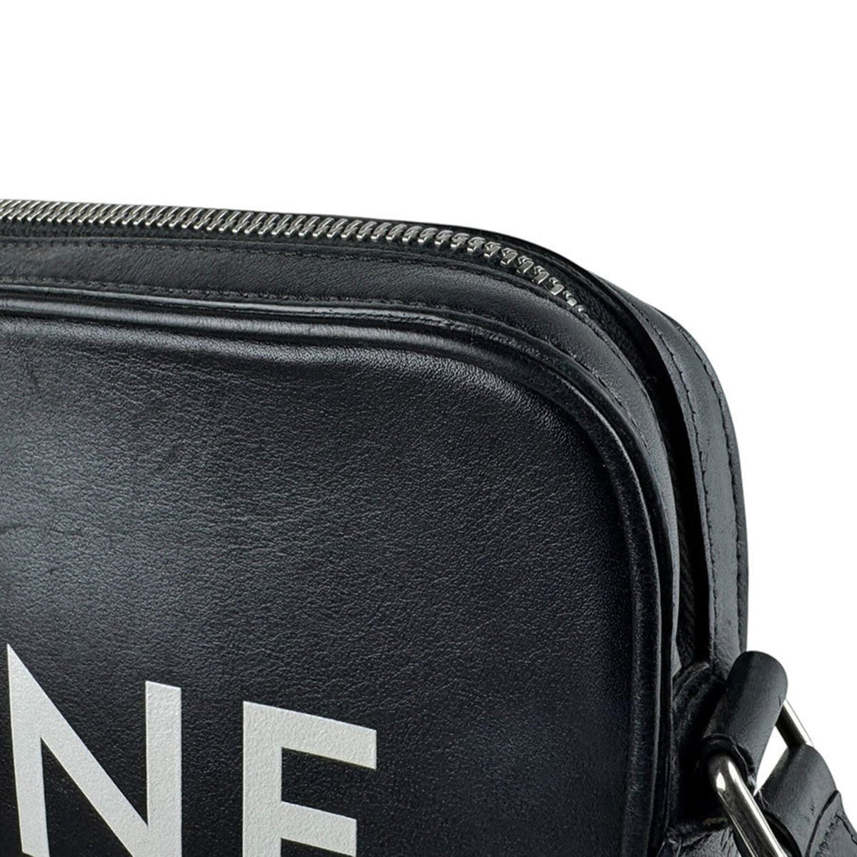 Celine Black Leather Messenger Bag (Pre-Owned)