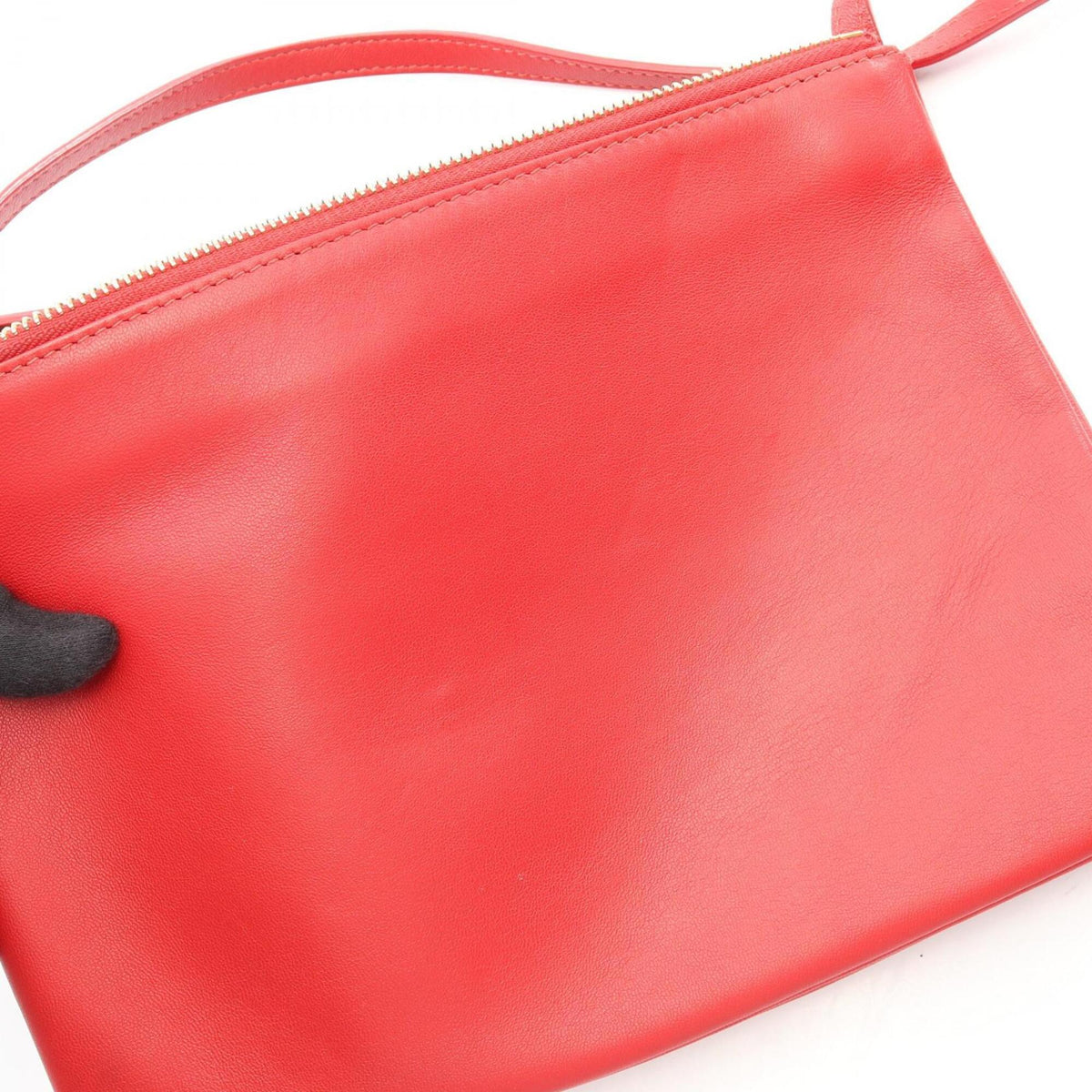 Celine Red Color Leather Handbag Shoulder Bag (Pre-Owned)