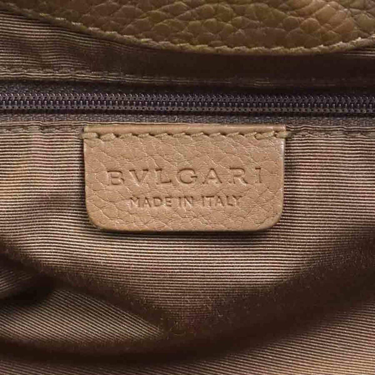 Bvlgari Brown Canvas Leather Handbag (Pre-Owned)