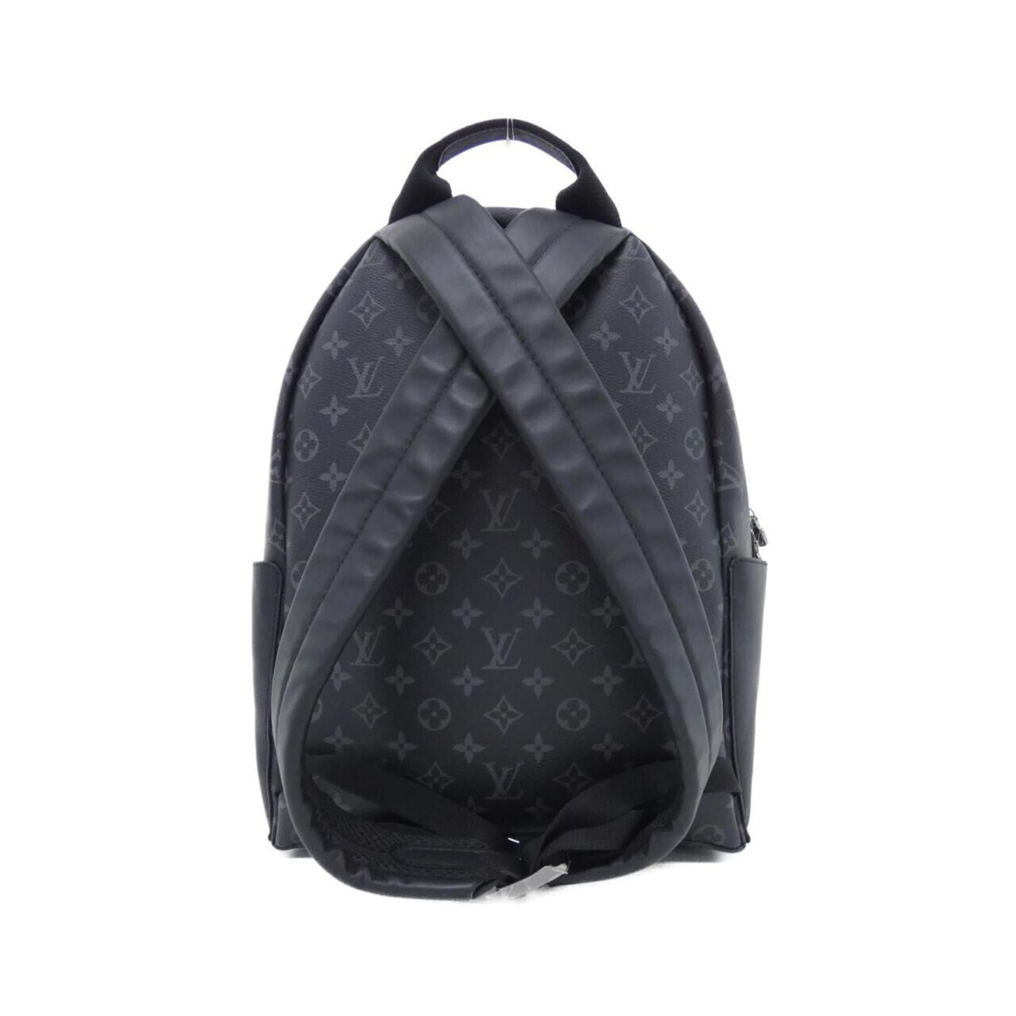 Louis Vuitton Black Coated Canvas Backpack (Pre-Owned)