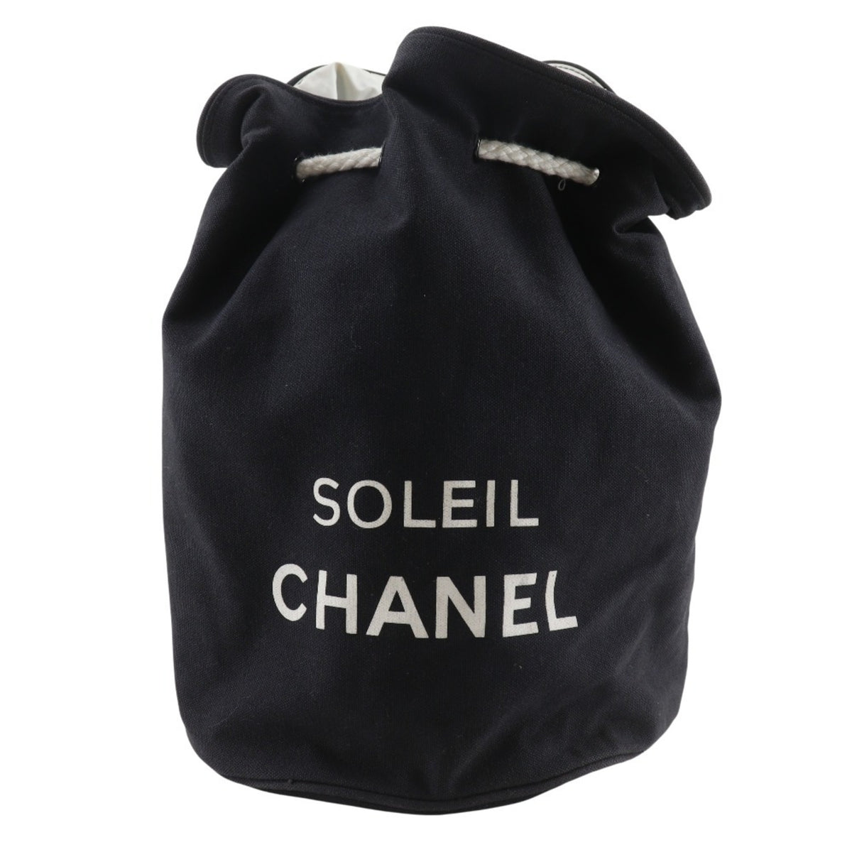 Chanel Black Cotton Shoulder Bag (Pre-Owned)