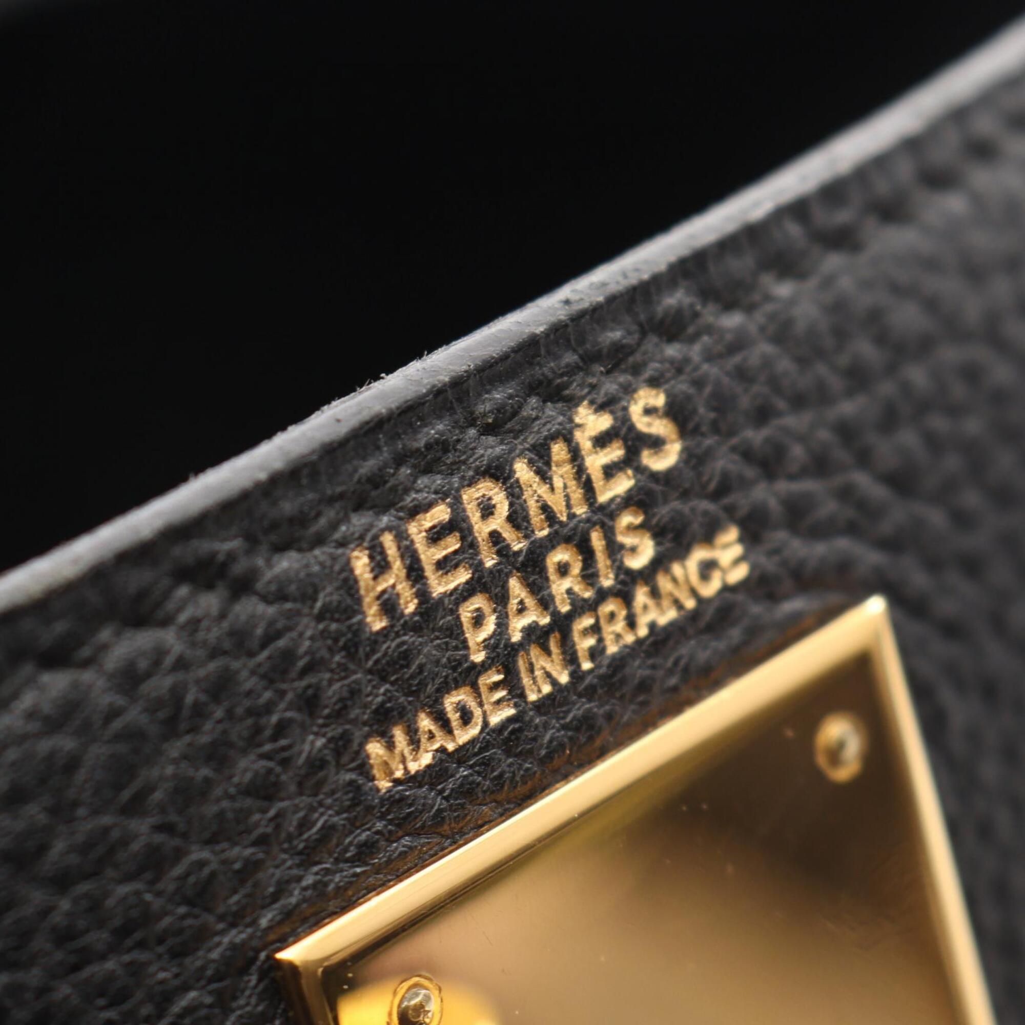 Hermes Black Togo Leather Backpack Handbag (Pre-Owned)