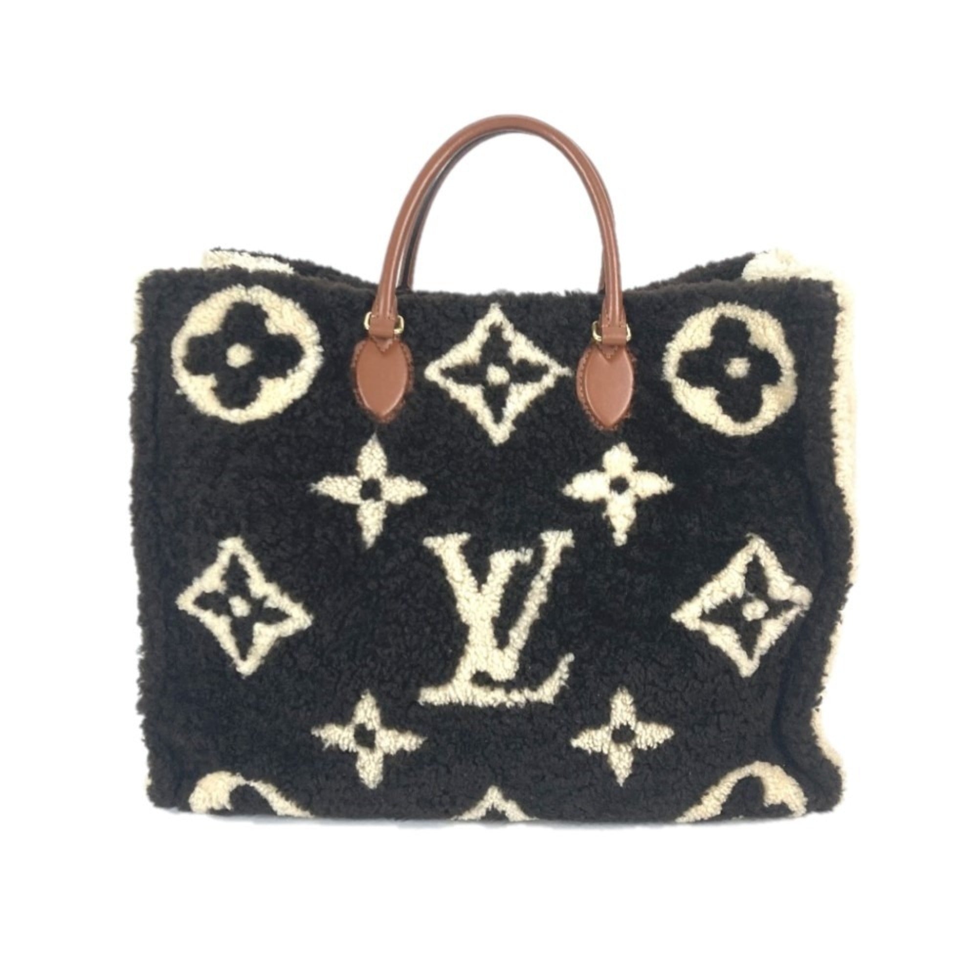 Louis Vuitton Beige Brown Monogram Monogram Shoulder Bag Tote Bag (Pre-Owned)