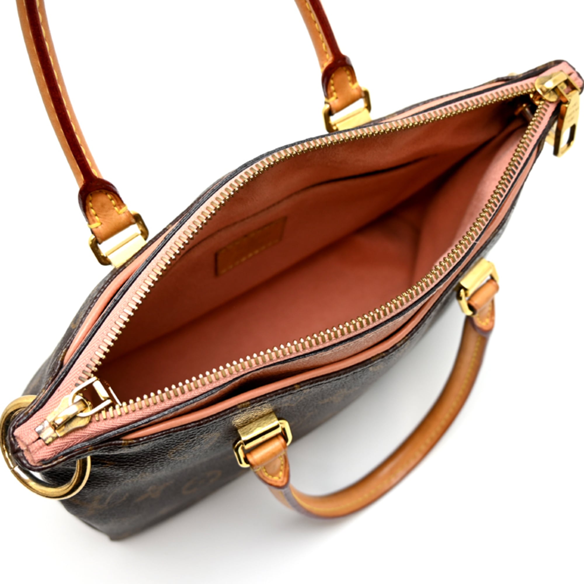 Louis Vuitton Brown Pink Monogram Handbag (Pre-Owned)