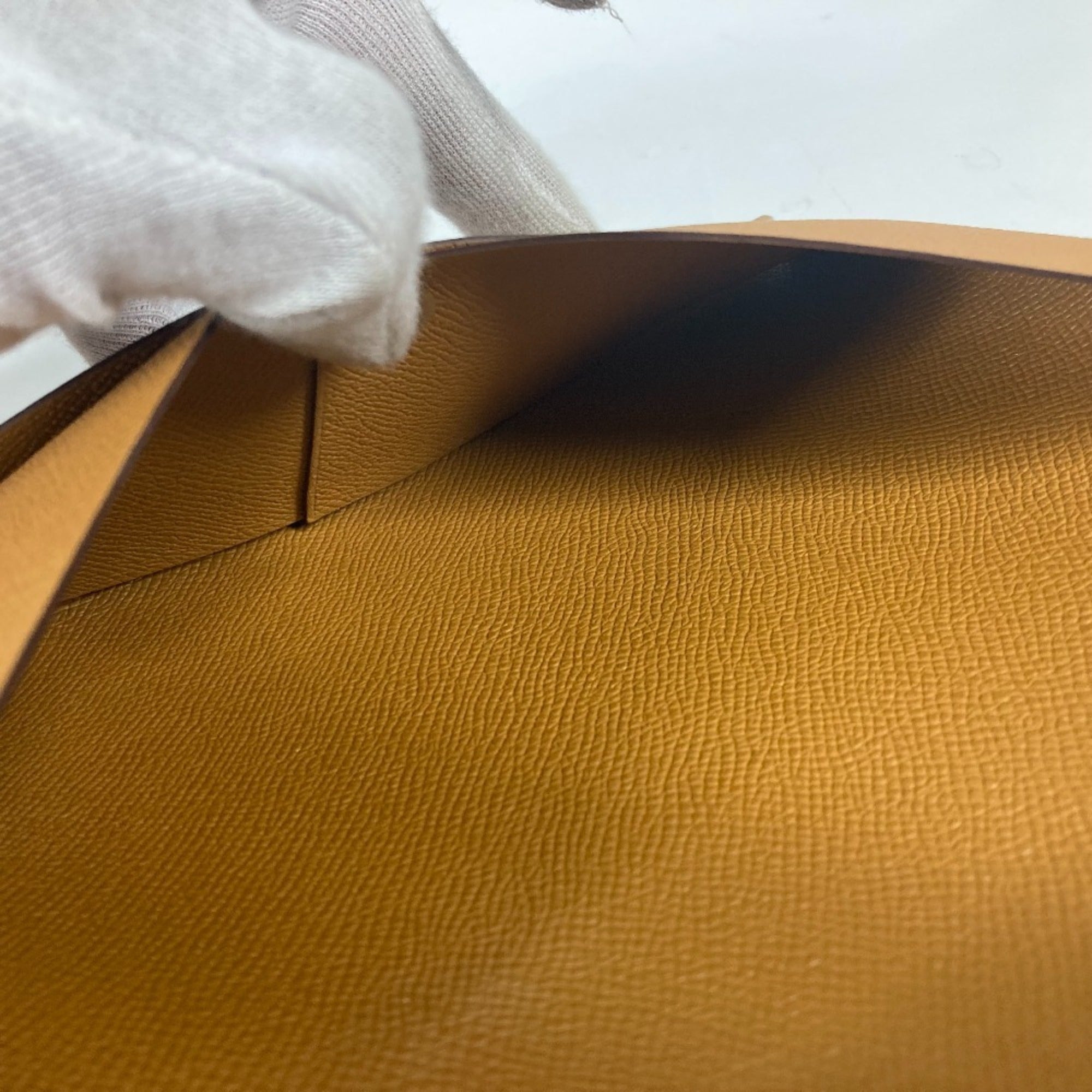Hermes Brown Pink Epsom Leather Clutch Bag (Pre-Owned)