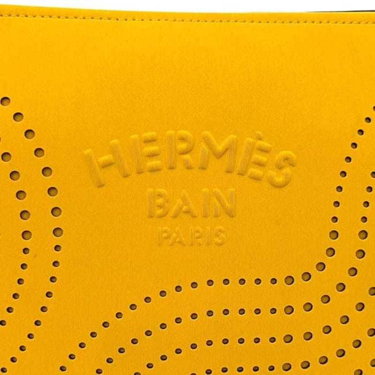 Hermes Yellow Polyester Pouch (Pre-Owned)
