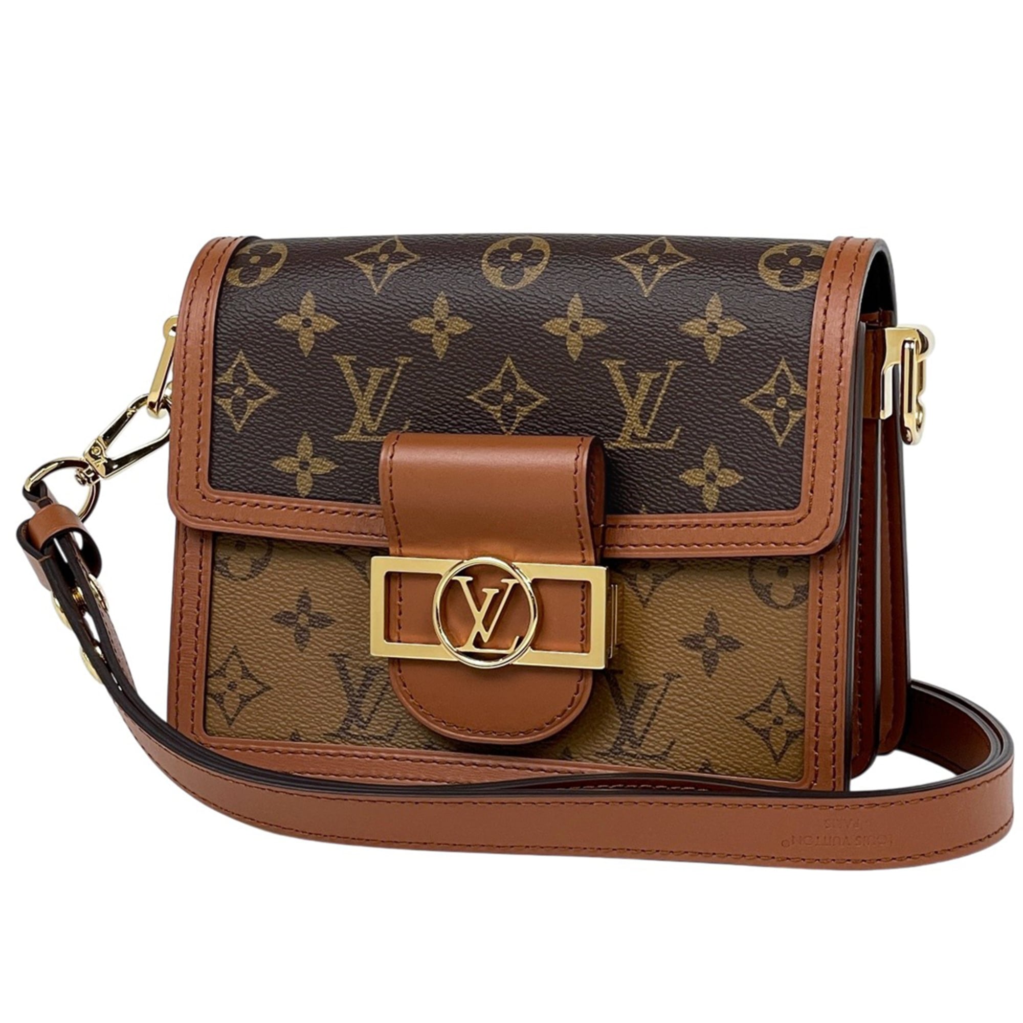 Louis Vuitton Brown Monogram Monogram Monogram Reverse Shoulder Bag (Pre-Owned)