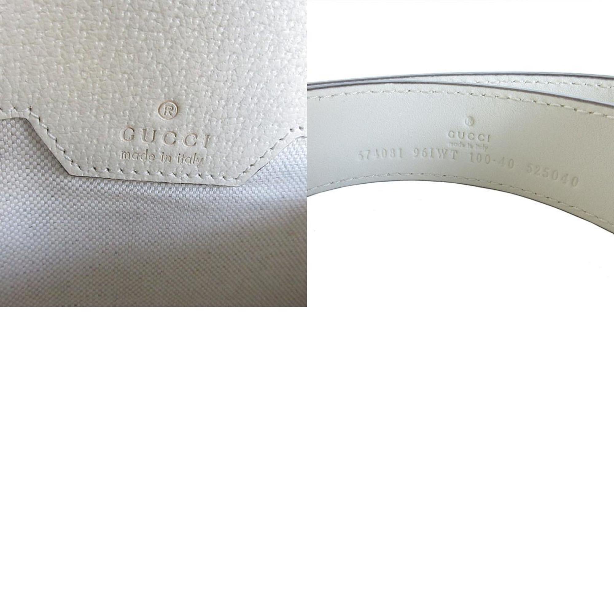 Gucci Beige Brown Off-White Gg Supreme Canvas Leather Fanny Pack (Pre-Owned)