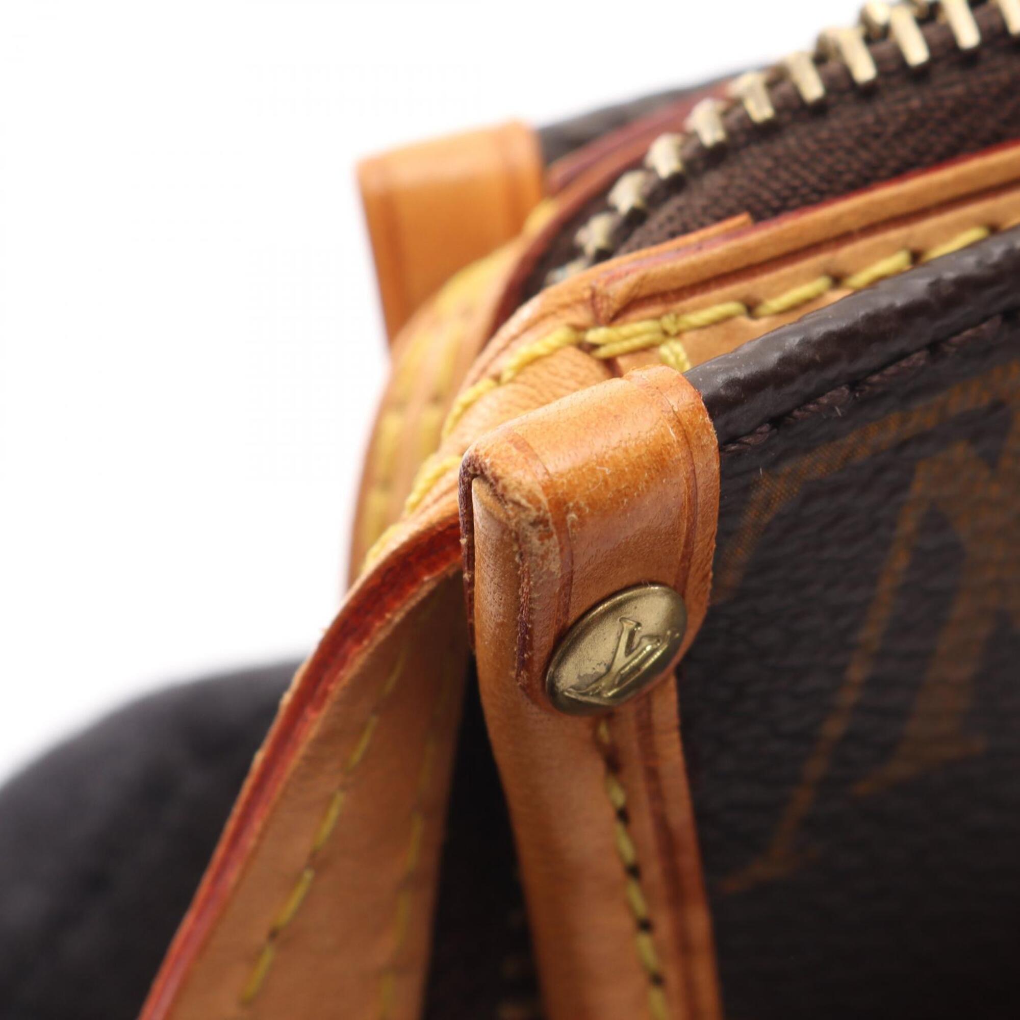 Louis Vuitton Brown Coated Canvas Leather Coated Canvas Handbag Tote Bag (Pre-Owned)