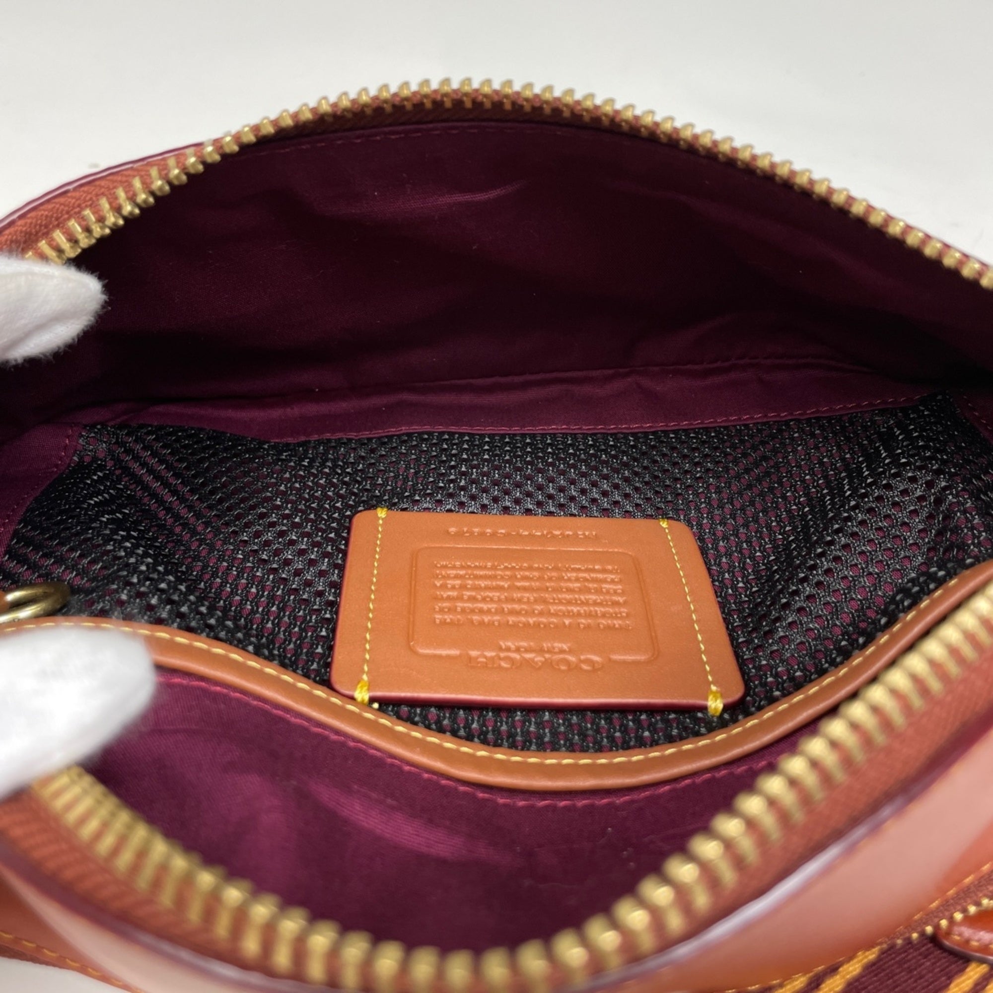 Coach Beige Brown Leather Coated Canvas Fanny Pack (Pre-Owned)