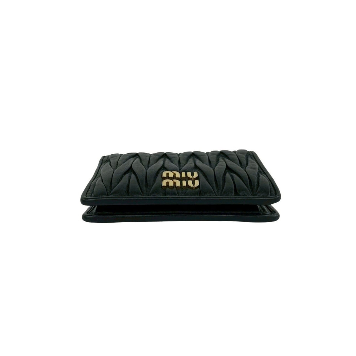 Miu Miu Black Leather Wallet (Bi-Fold) (Pre-Owned)