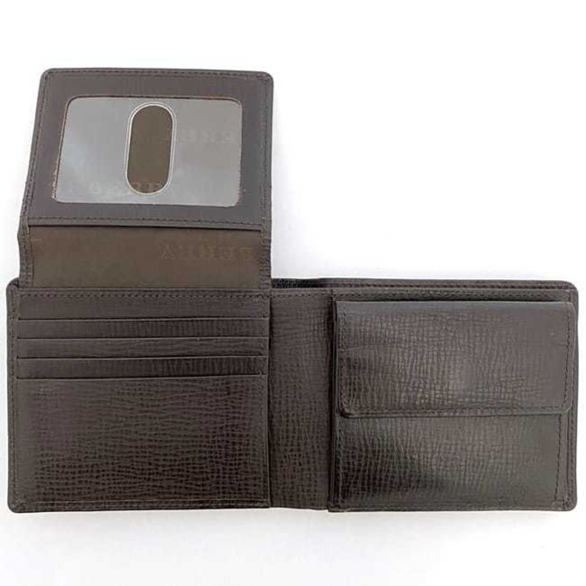 Burberry Brown Leather Wallet (Bi-Fold) (Pre-Owned)
