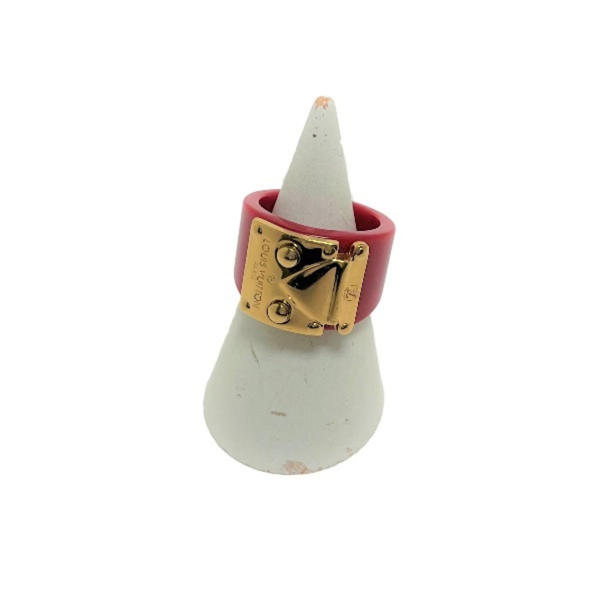Louis Vuitton Metal Plastic Band Ring (Pre-Owned)