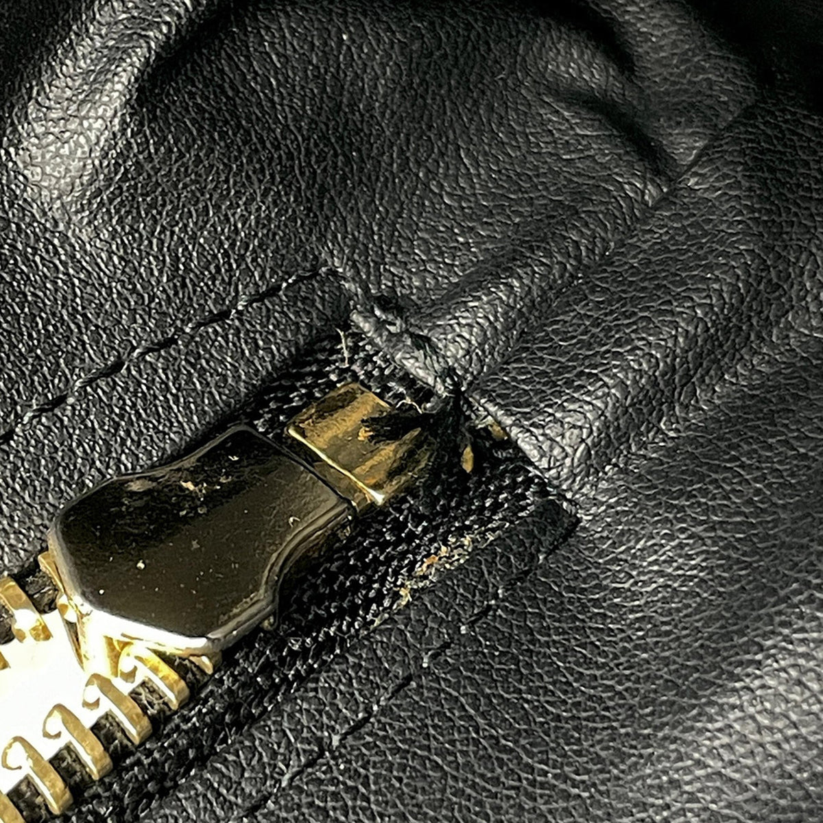 Celine Black Brown Coated Canvas Leather Pouch (Pre-Owned)