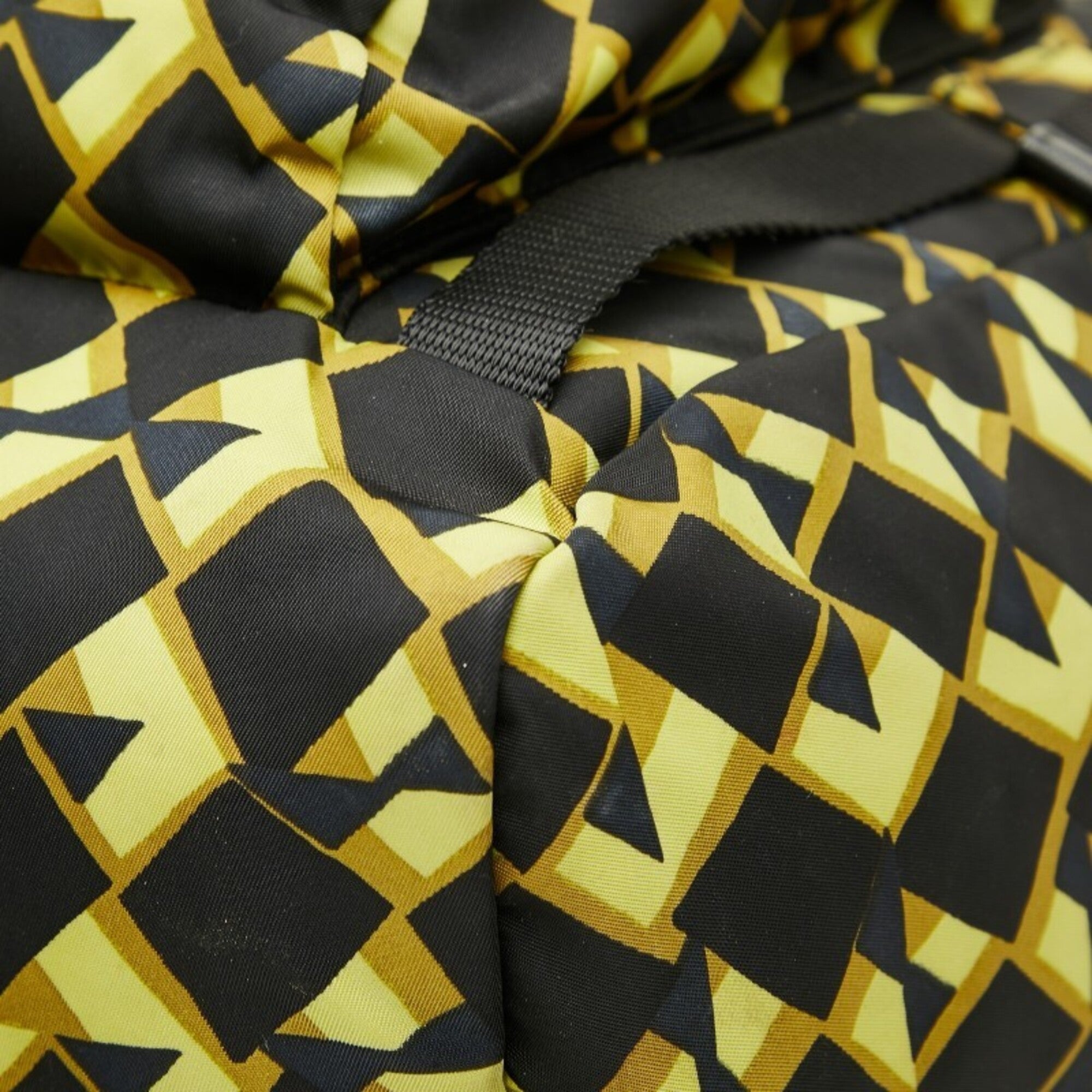 Prada Black Green Yellow Nylon Backpack (Pre-Owned)