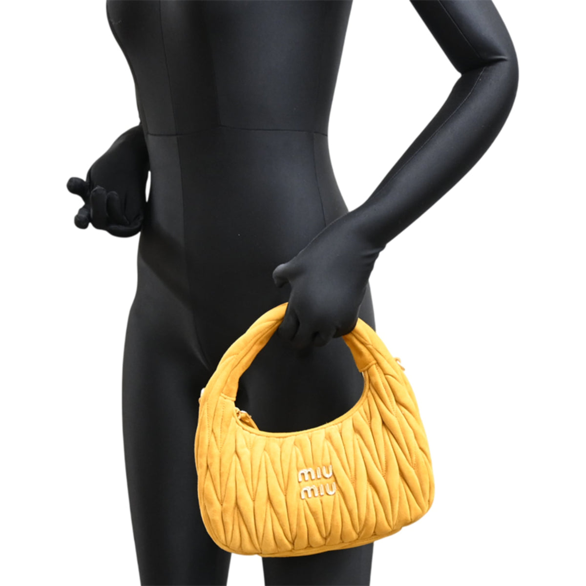 Miu Miu Yellow Suede Handbag (Pre-Owned)