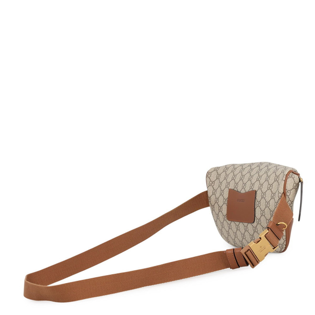 Gucci Beige Brown Leather Pvc Sling Bag (Pre-Owned)