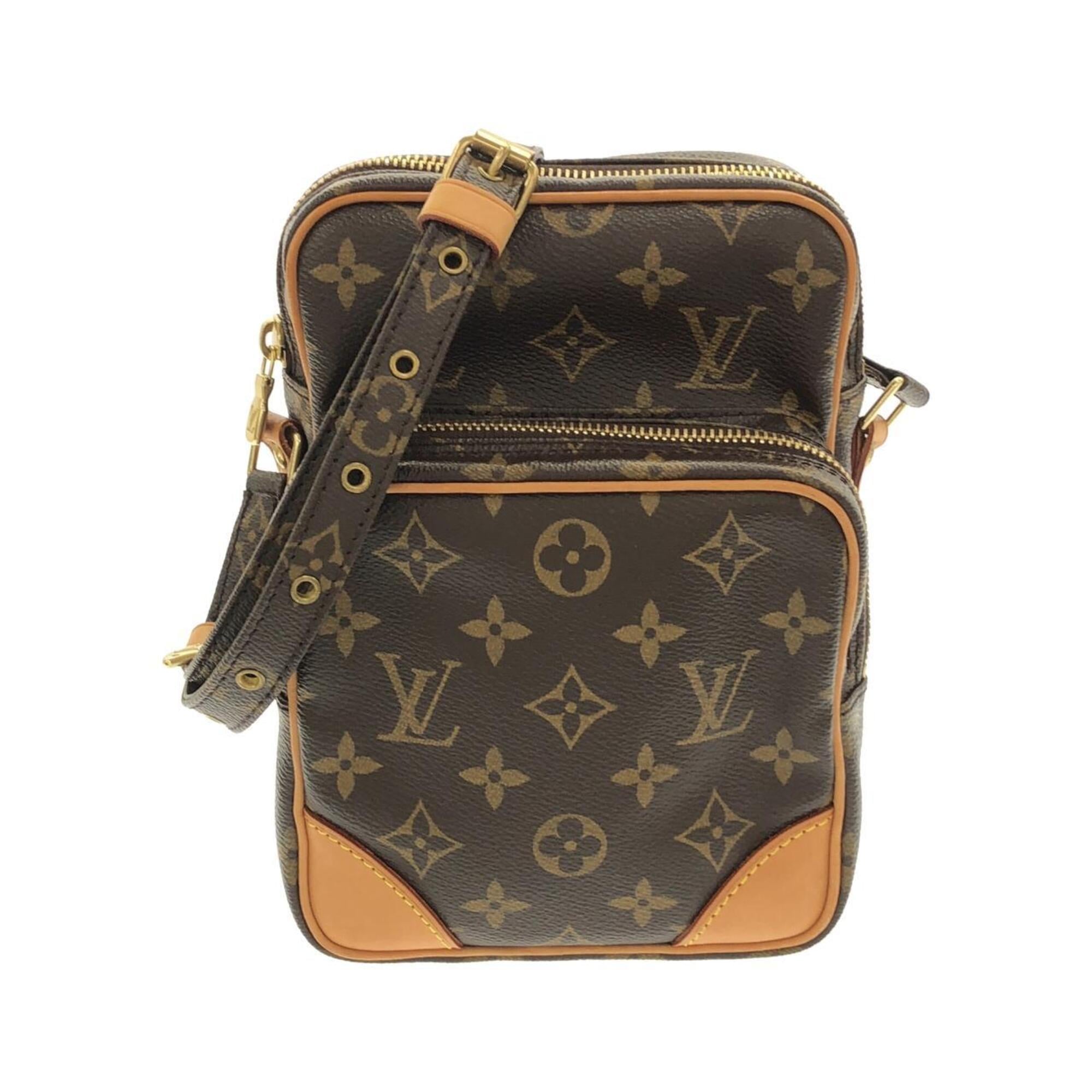 Louis Vuitton Brown Coated Canvas Shoulder Bag (Pre-Owned)