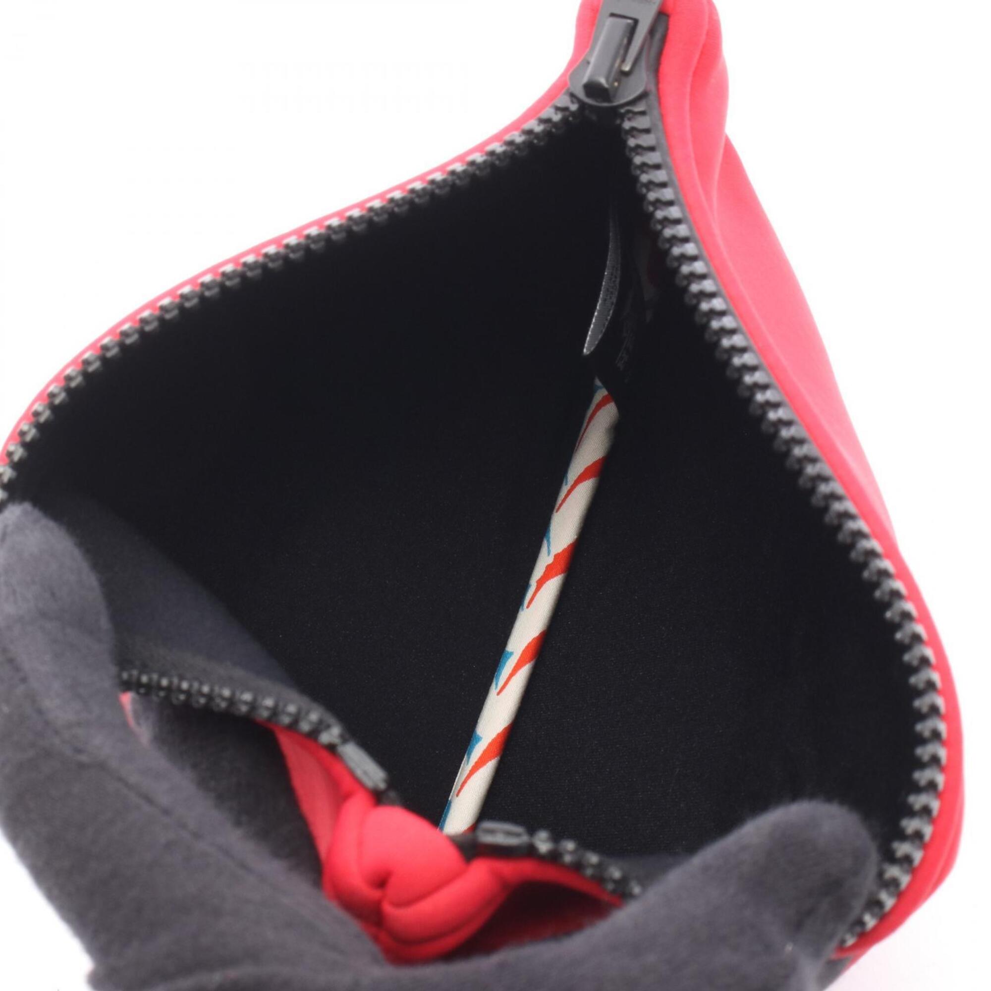 Hermes Red Color Neoprene Pouch (Pre-Owned)