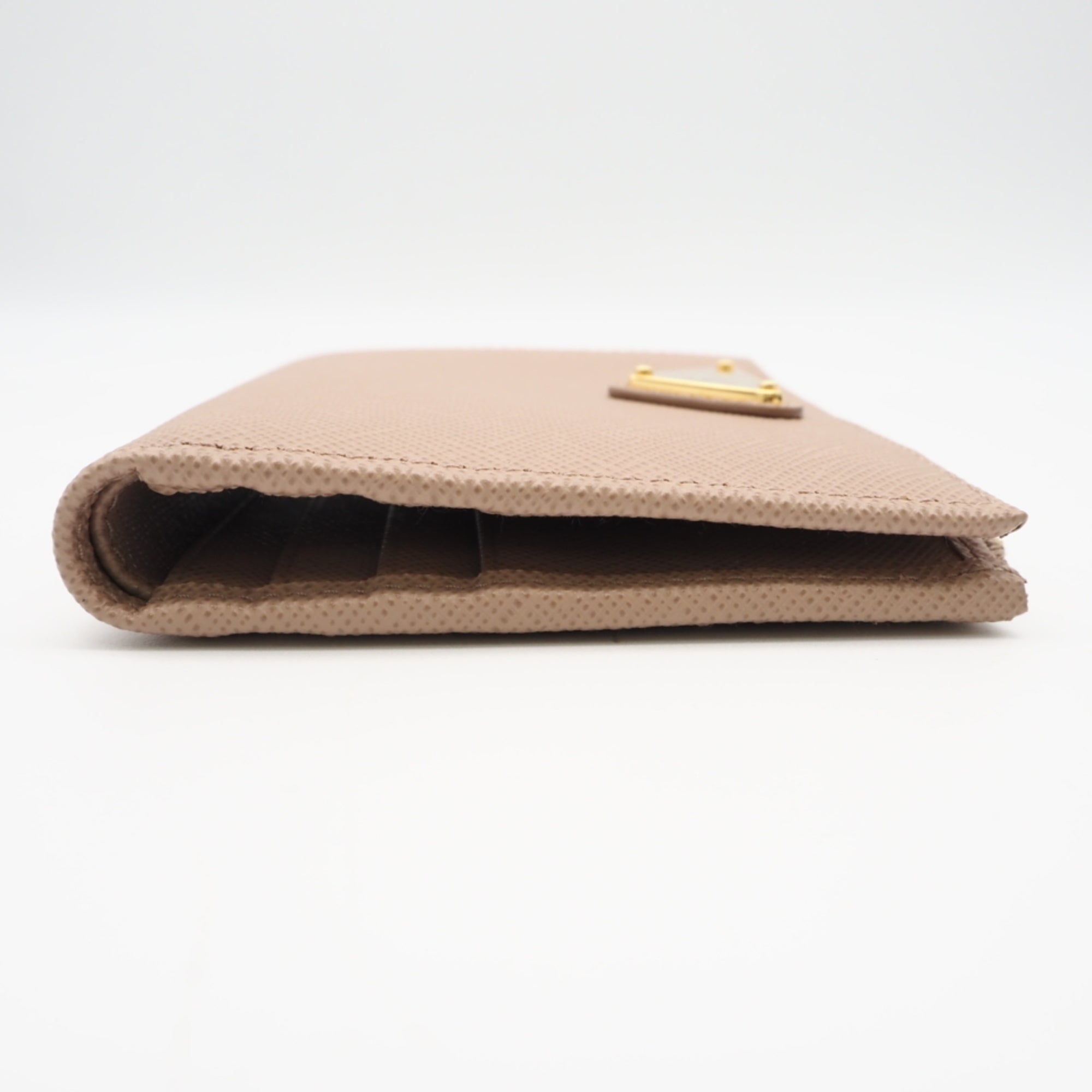 Prada Saffiano Beige Saffiano Wallet (Bi-Fold) (Pre-Owned)
