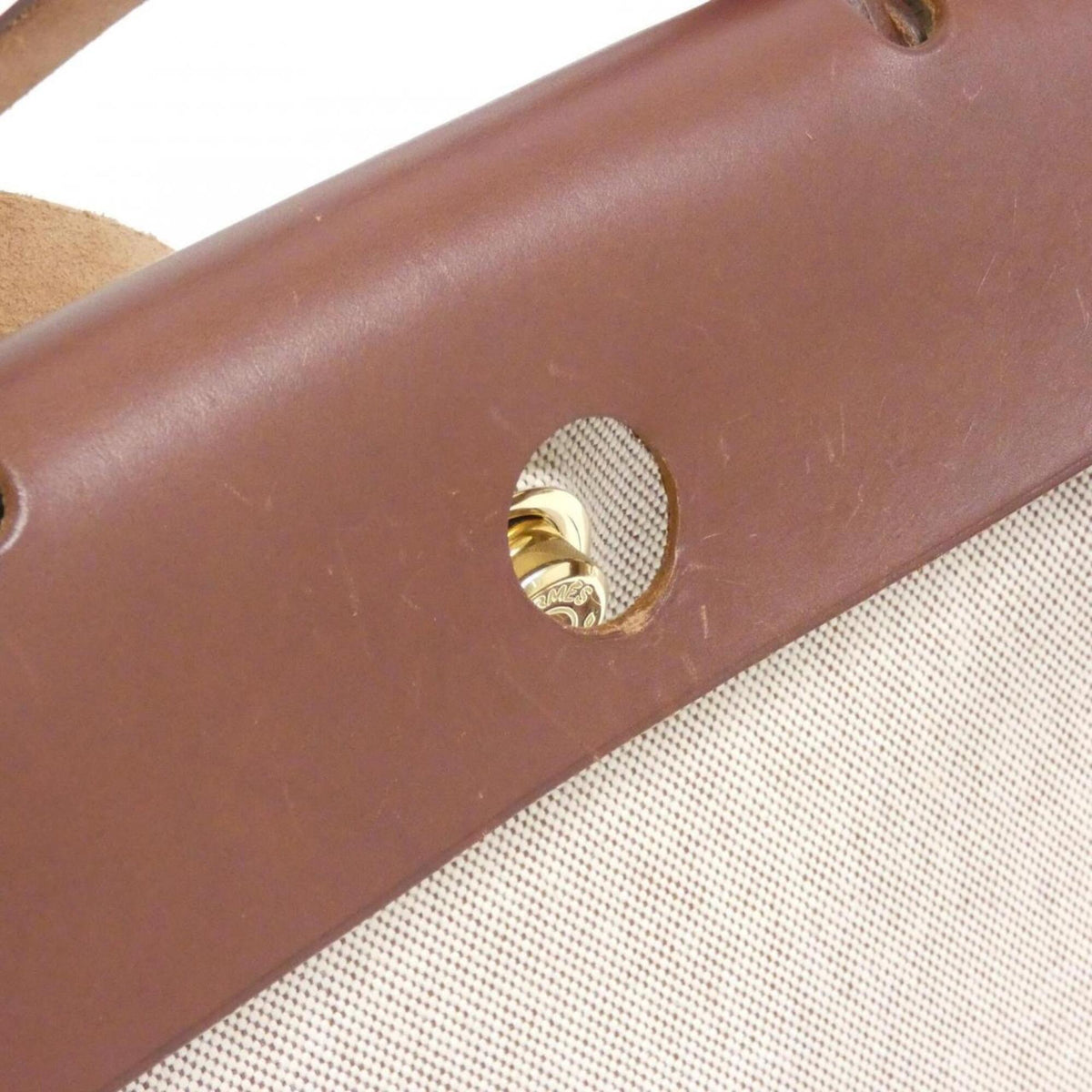 Hermes Havane Toile H Handbag (Pre-Owned)