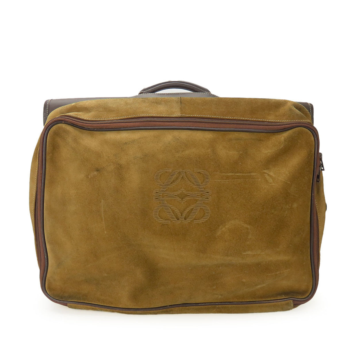 Loewe Beige Brown Leather Handbag (Pre-Owned)