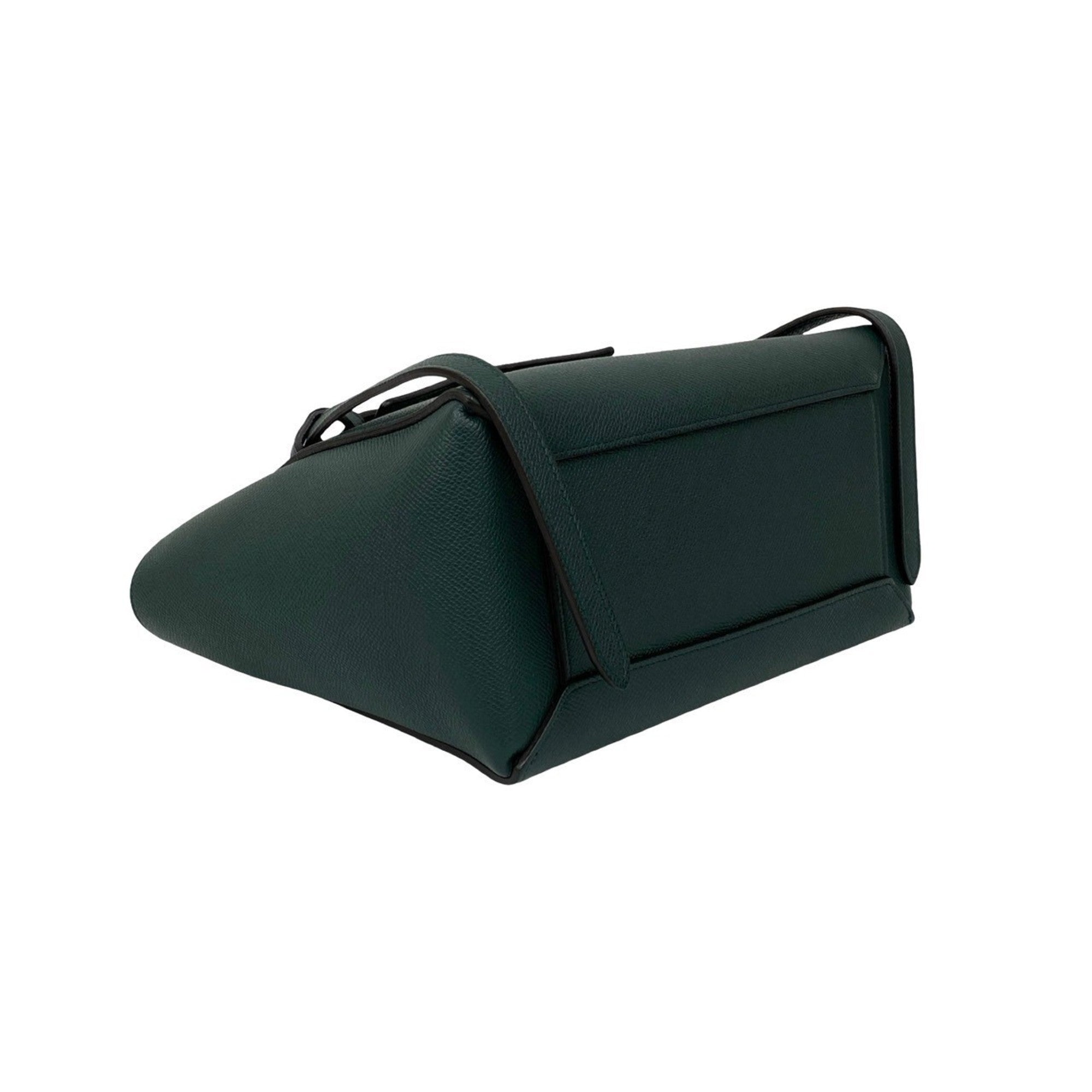 Celine Green Leather Handbag Pochette Shoulder Bag (Pre-Owned)
