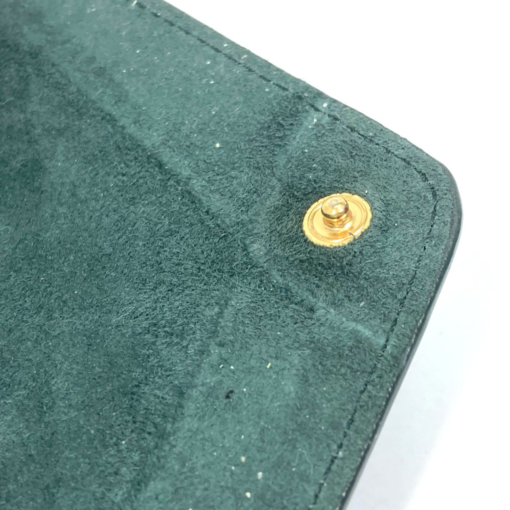 Berluti Green Leather Pouch (Pre-Owned)