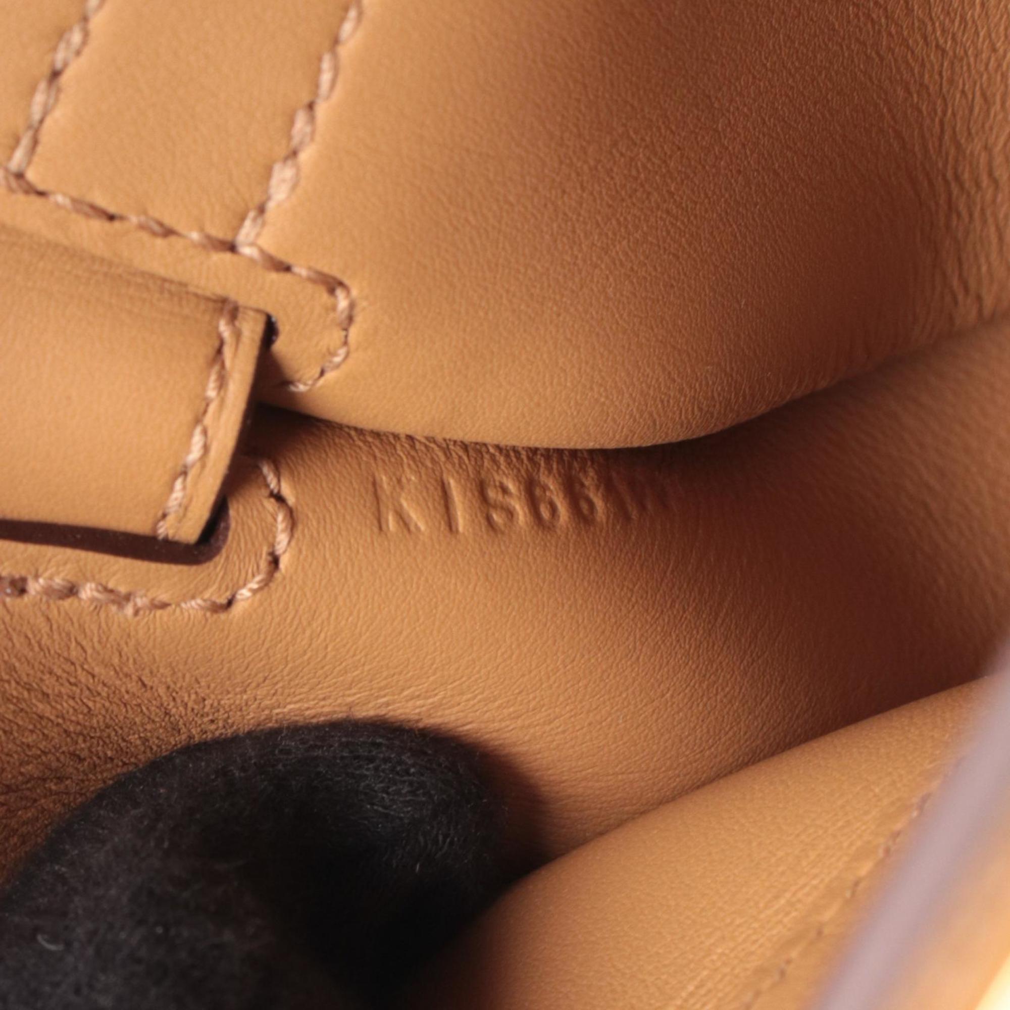 Hermes Brown Swift Leather Leather Handbag Shoulder Bag (Pre-Owned)