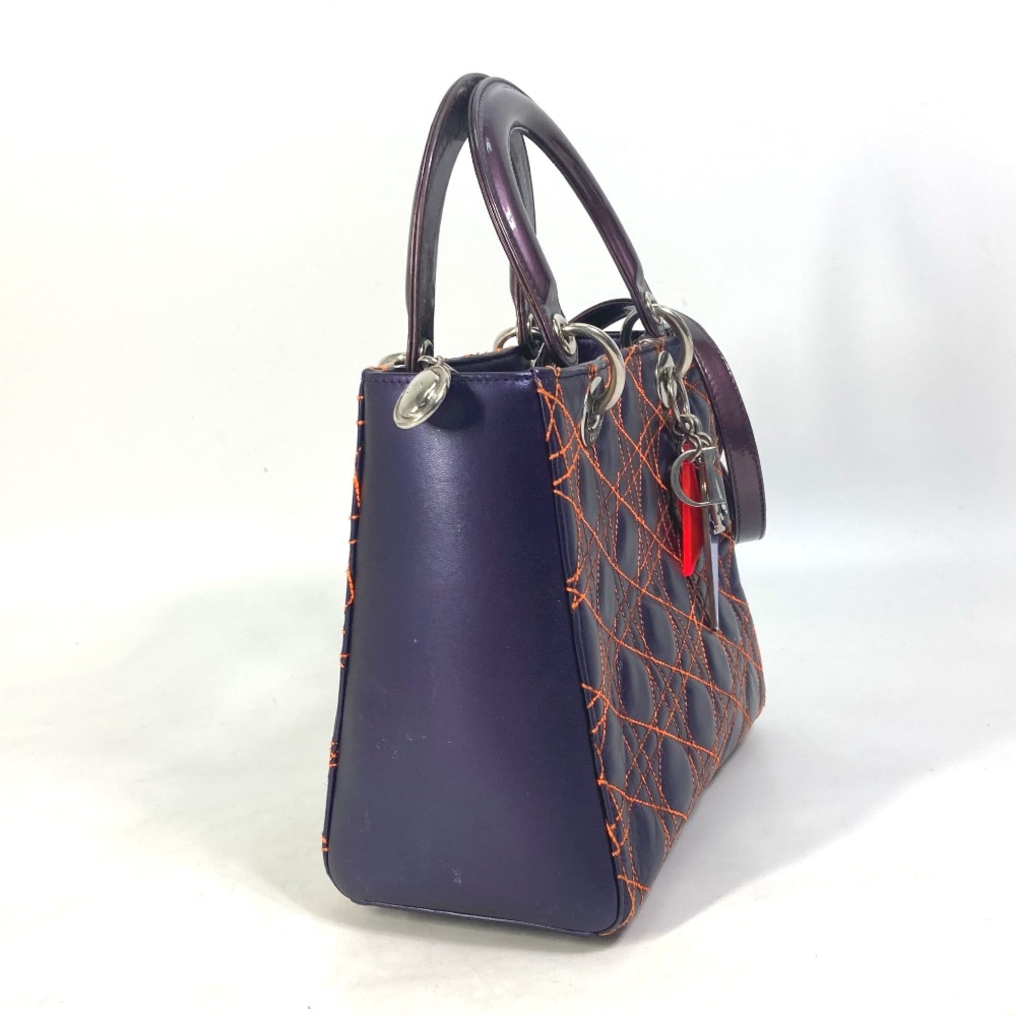 Christian Dior Purple Leather Handbag (Pre-Owned)