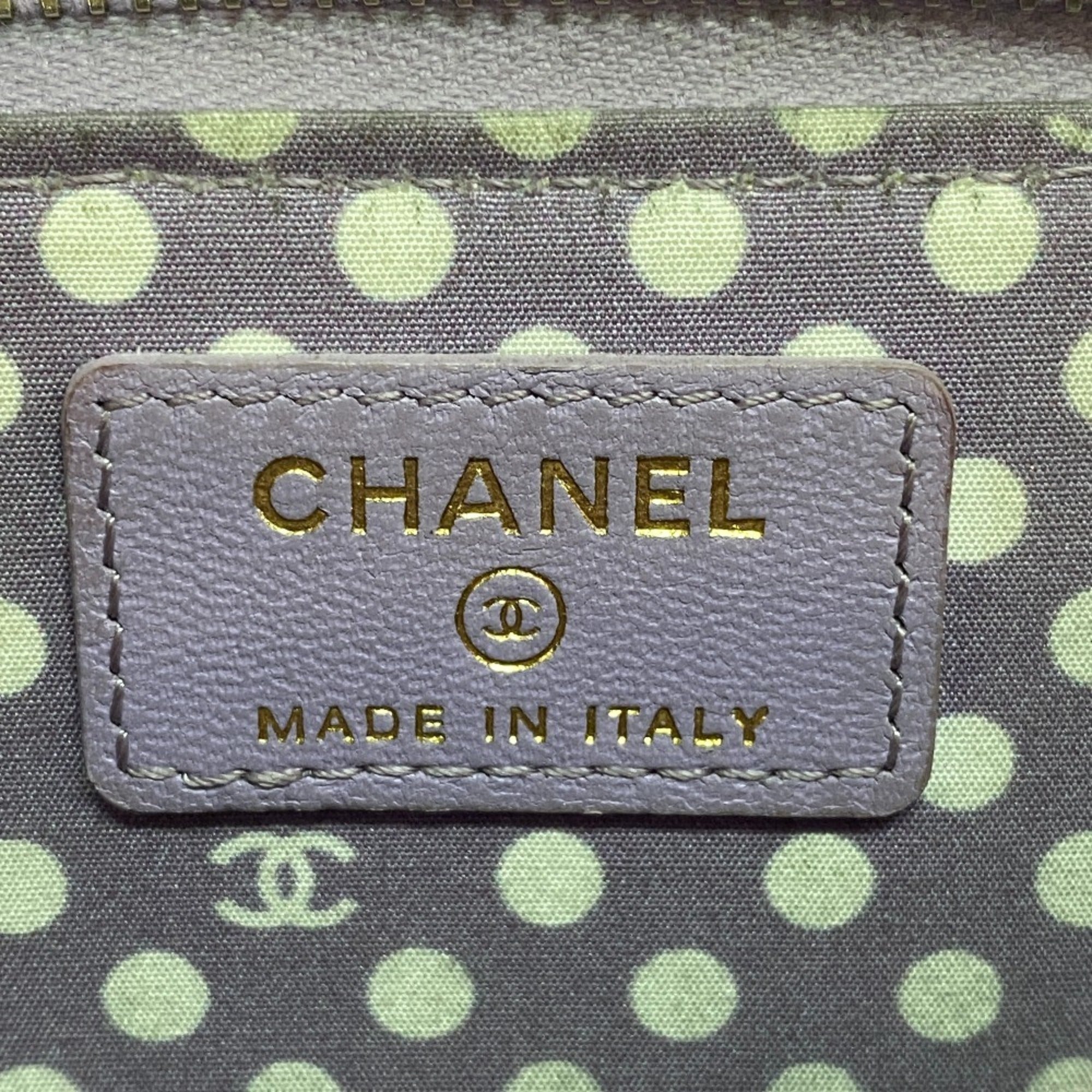 Chanel Purple Leather Coin Purse/Coin Case (Pre-Owned)