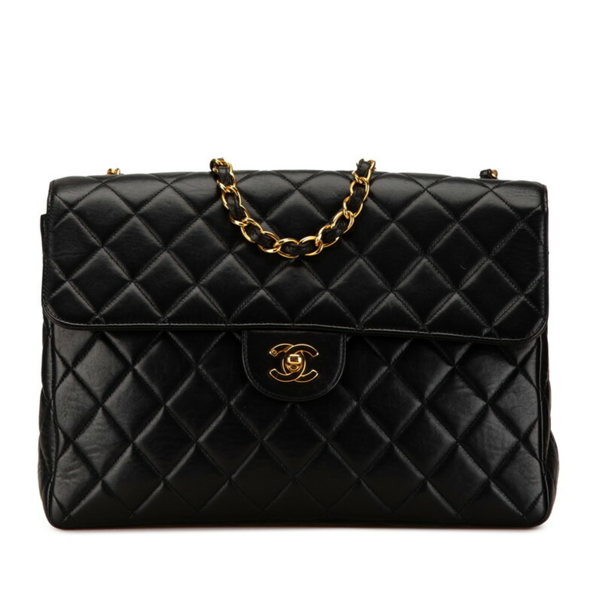 Chanel Black Leather Shoulder Bag (Pre-Owned)